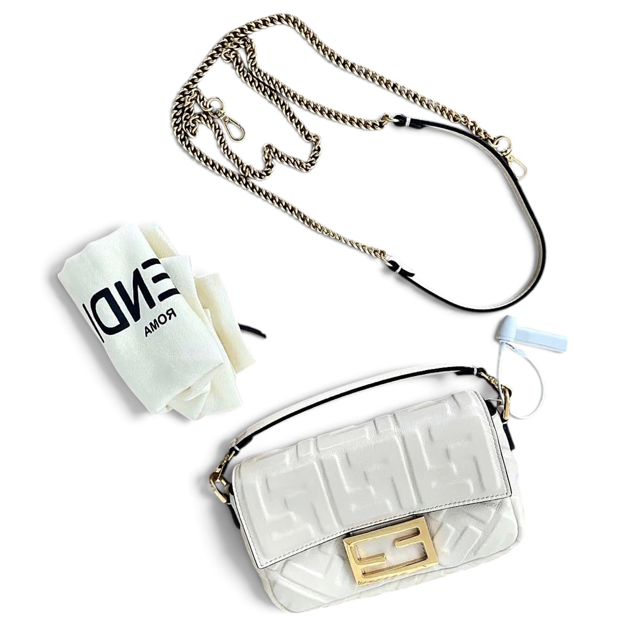Baguette leather crossbody bag