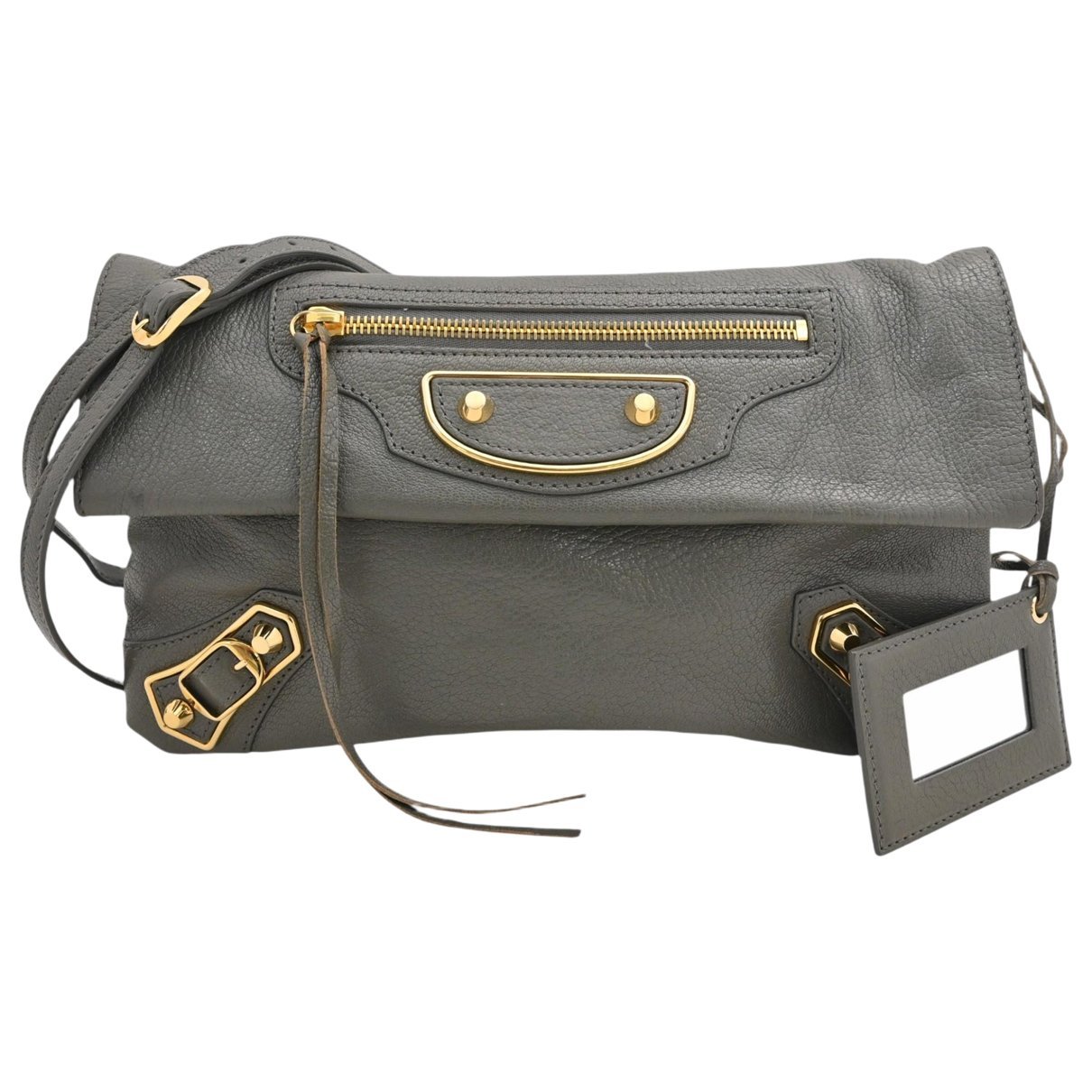 Envelop leather clutch bag