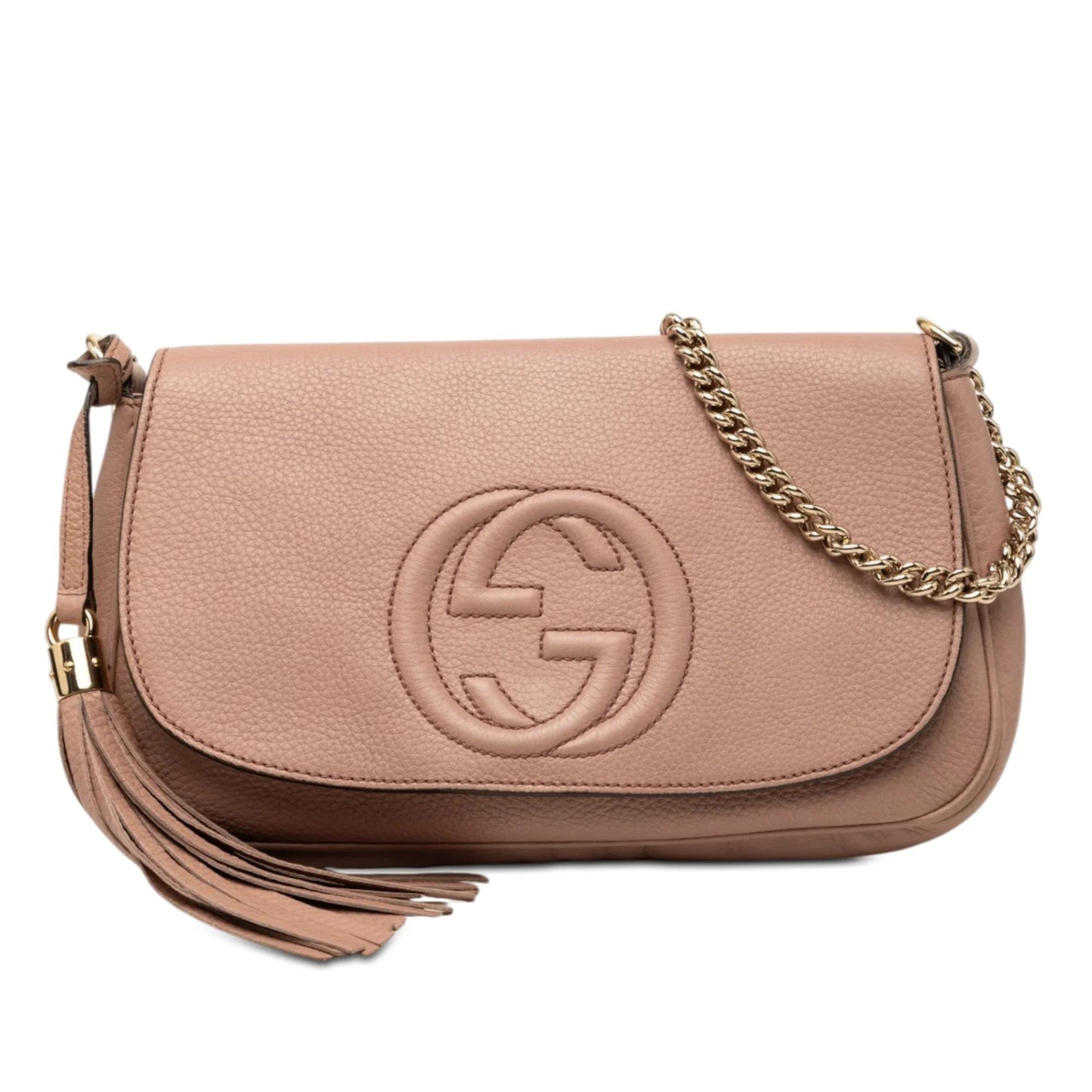 Soho Chain pony-style calfskin crossbody bag