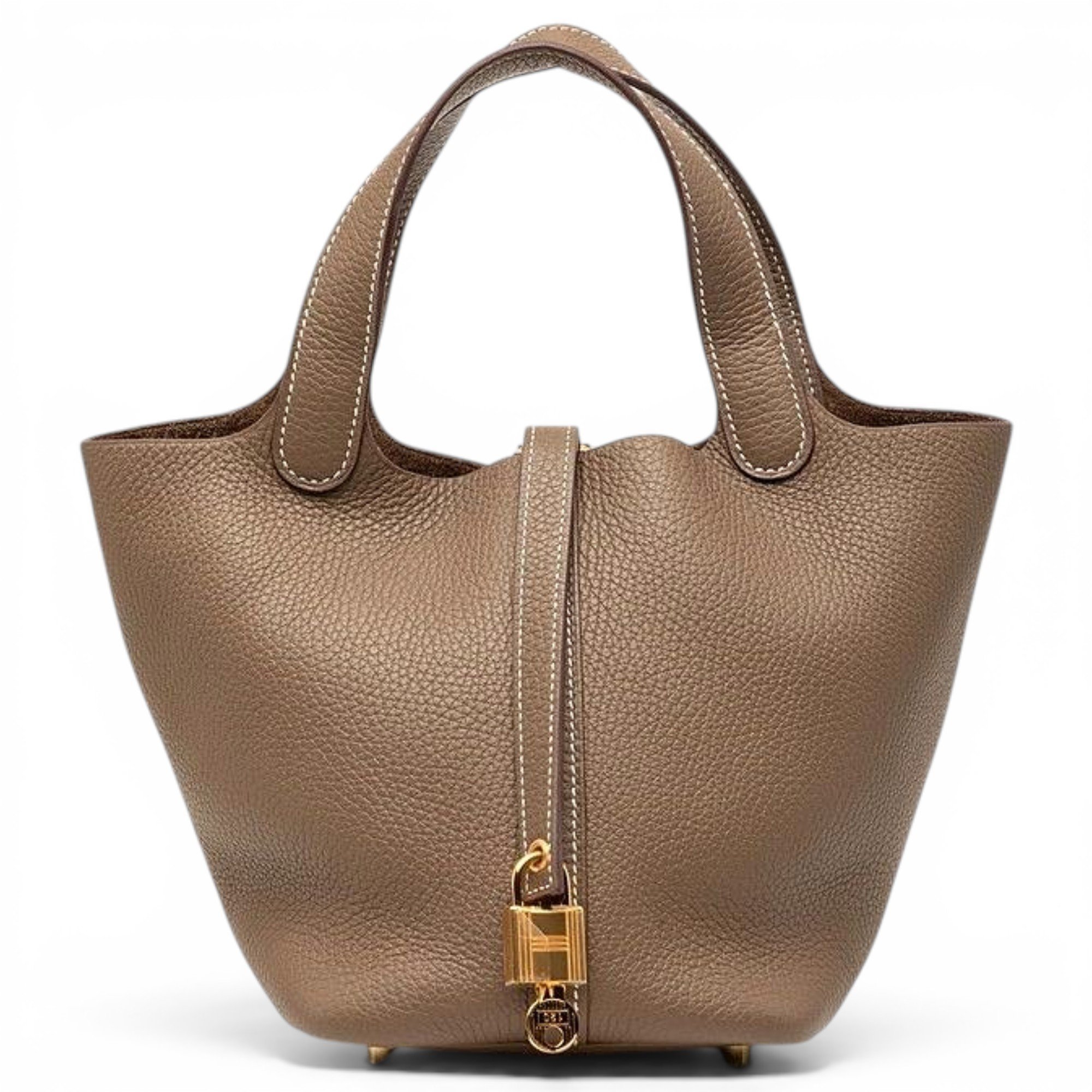 Picotin leather handbag