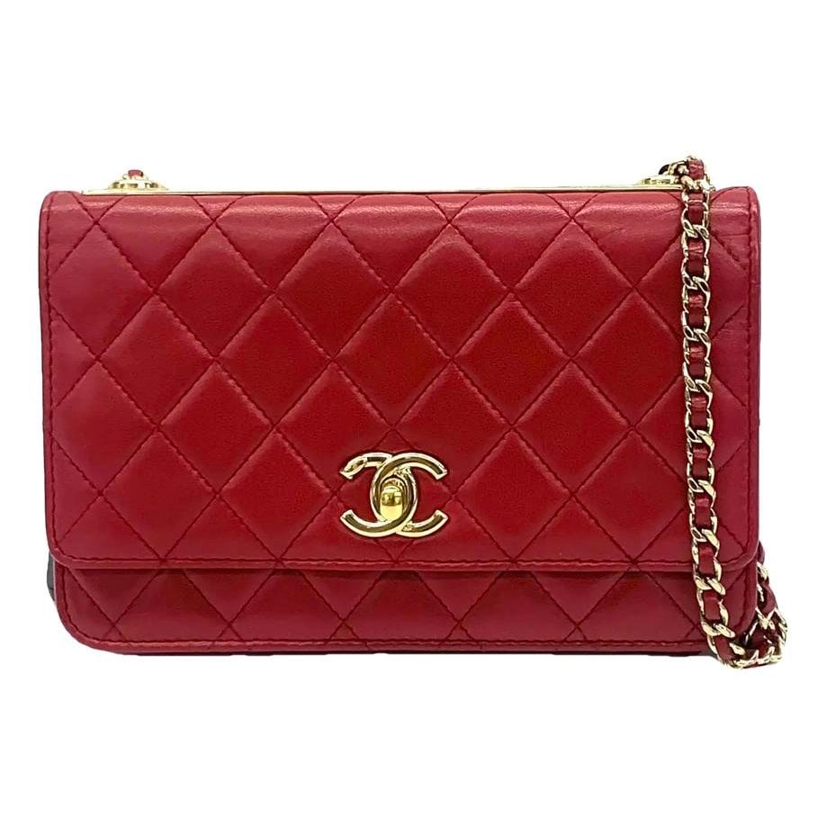 Trendy CC Wallet on Chain leather crossbody bag