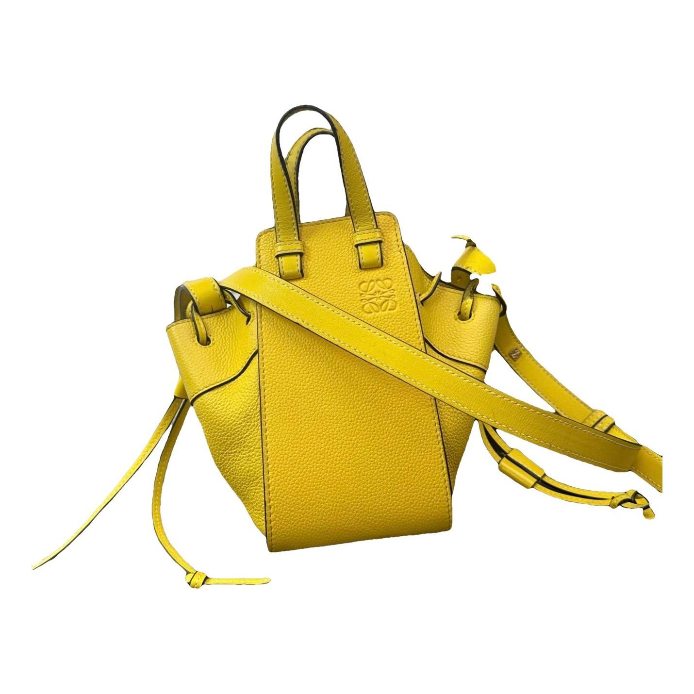 Hammock leather handbag