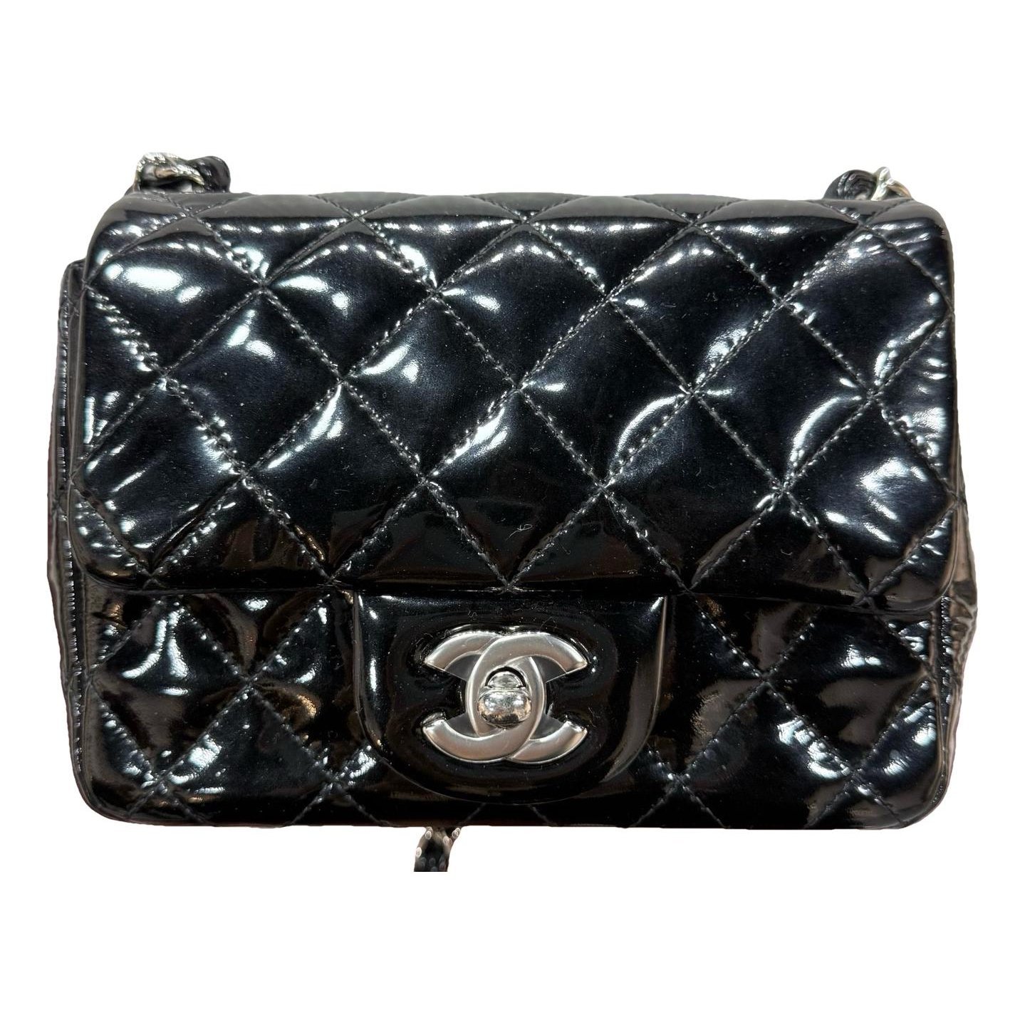 Patent leather crossbody bag