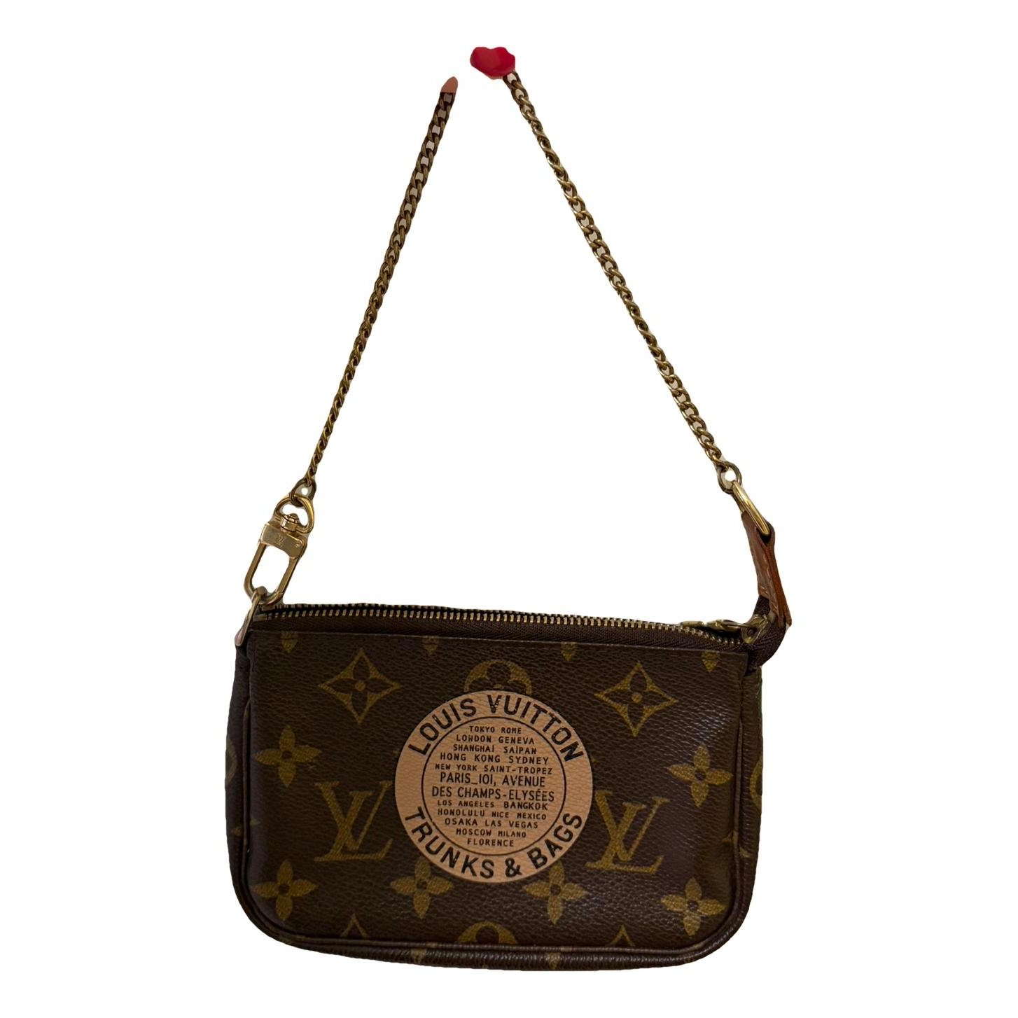 Leather clutch bag