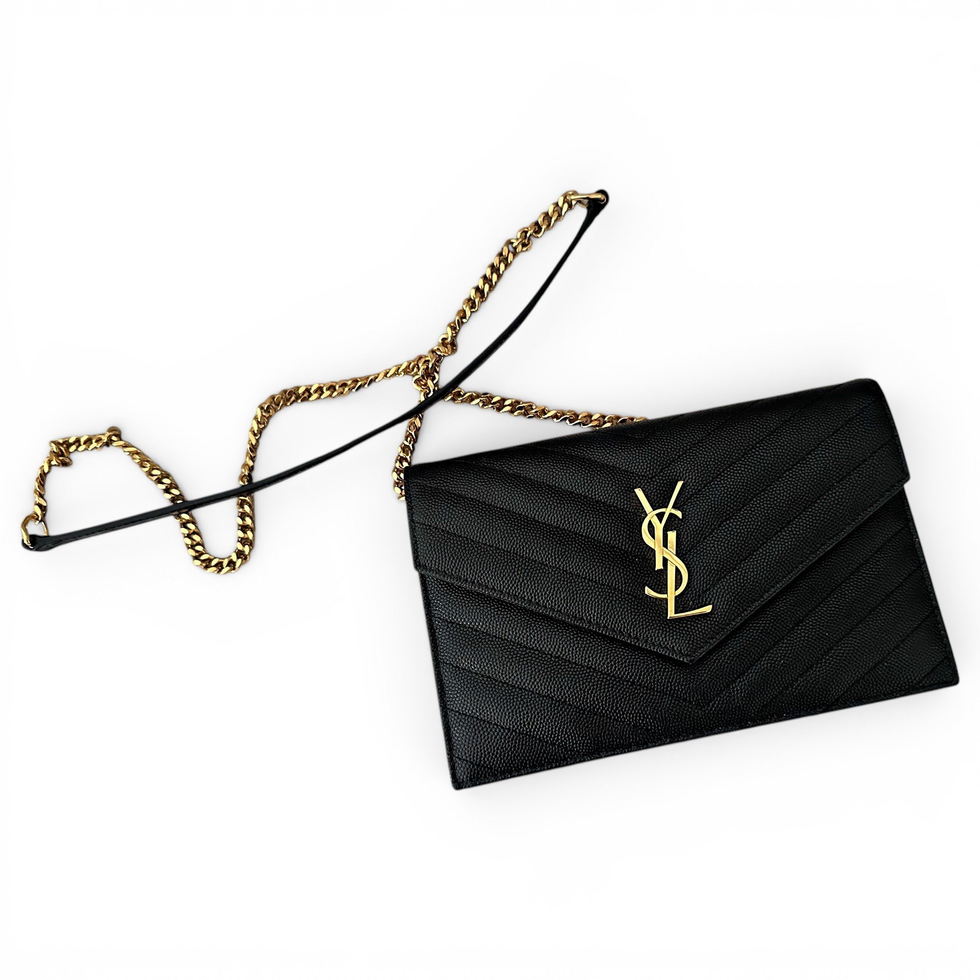 Envelope leather crossbody bag