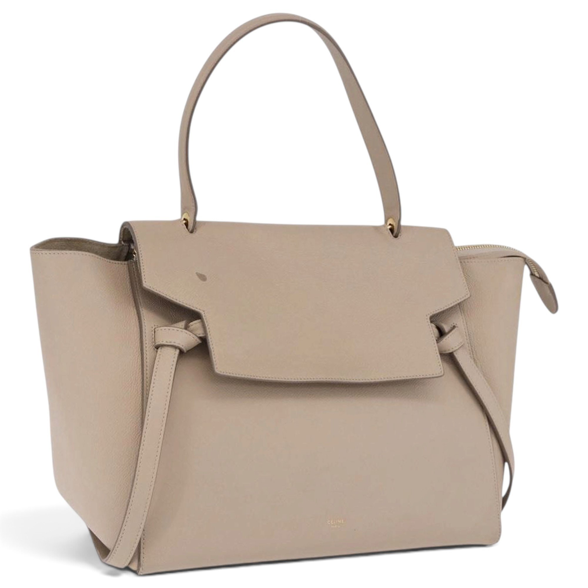 Belt leather handbag