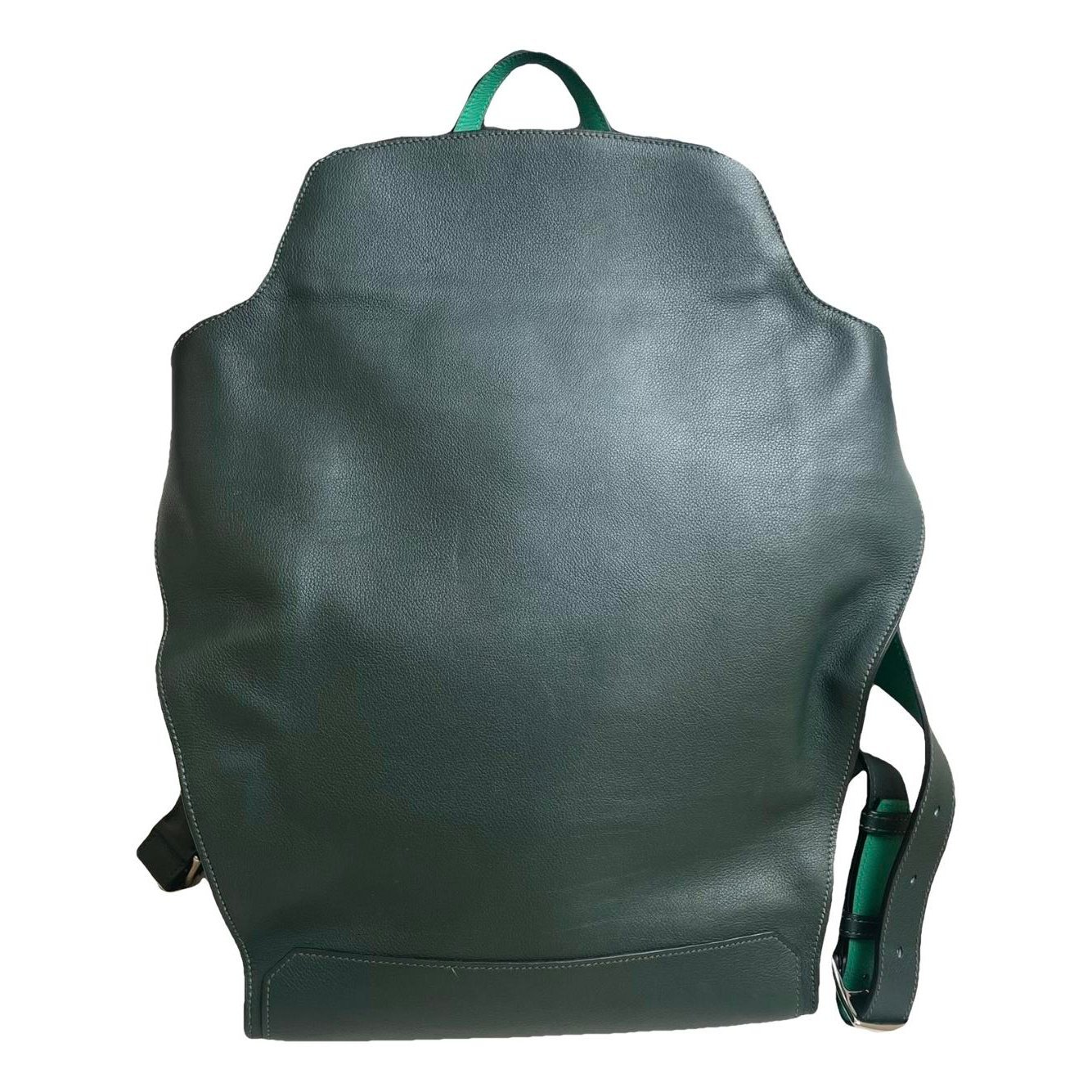 Leather backpack