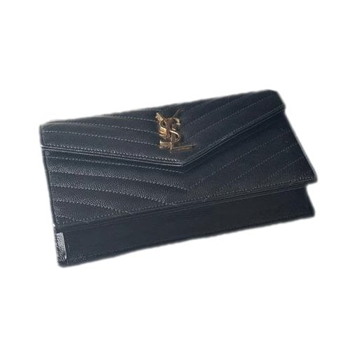 Leather clutch bag
