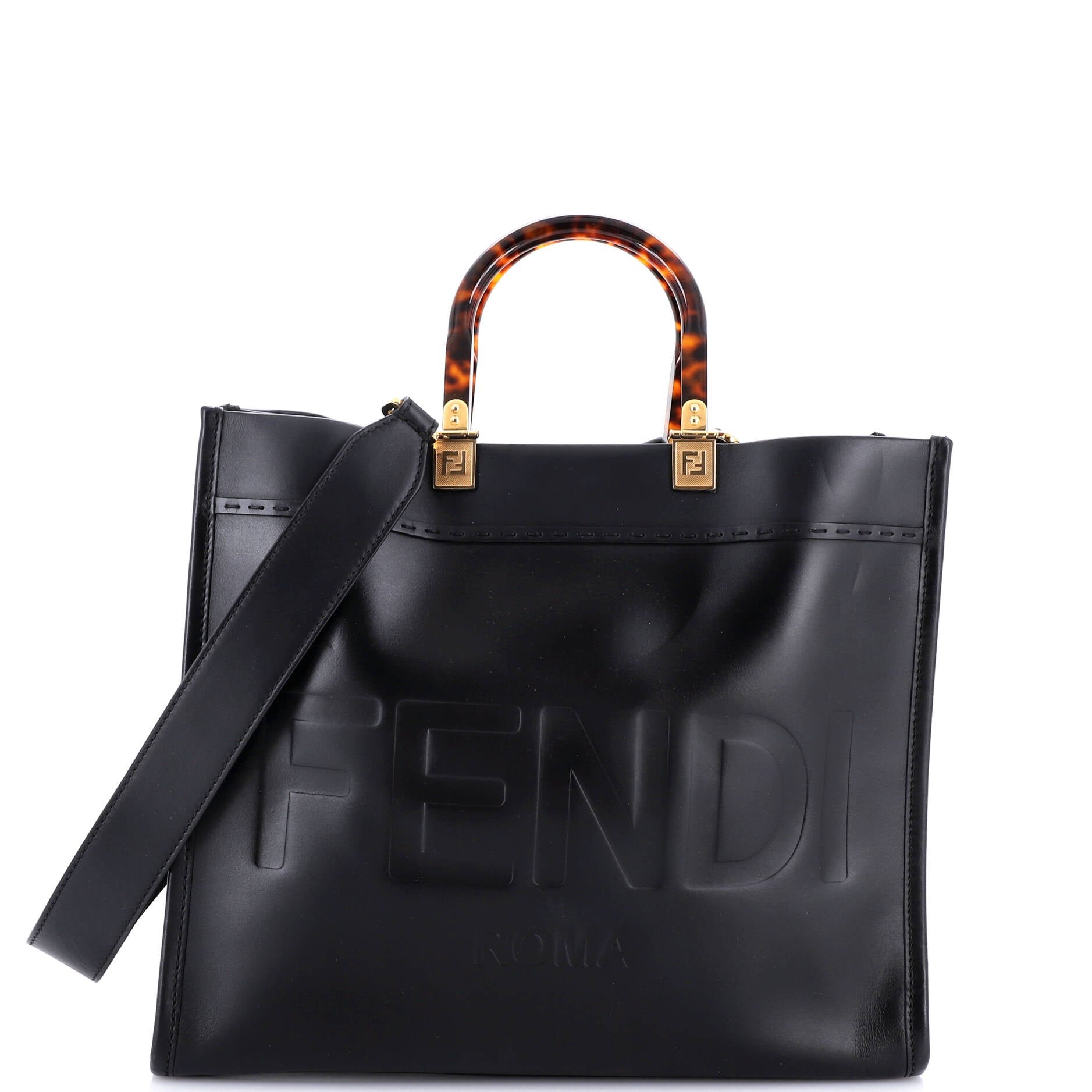 Fendi Sunshine Shopper Tote Leather Medium