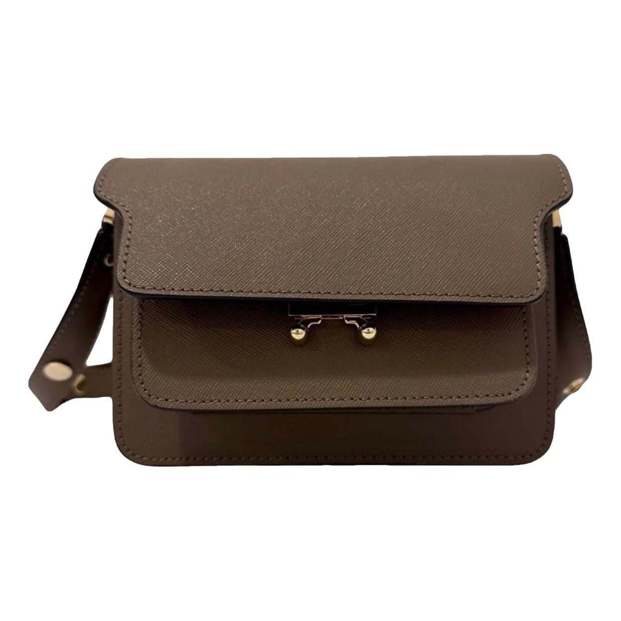 Marni Trunk leather crossbody bag