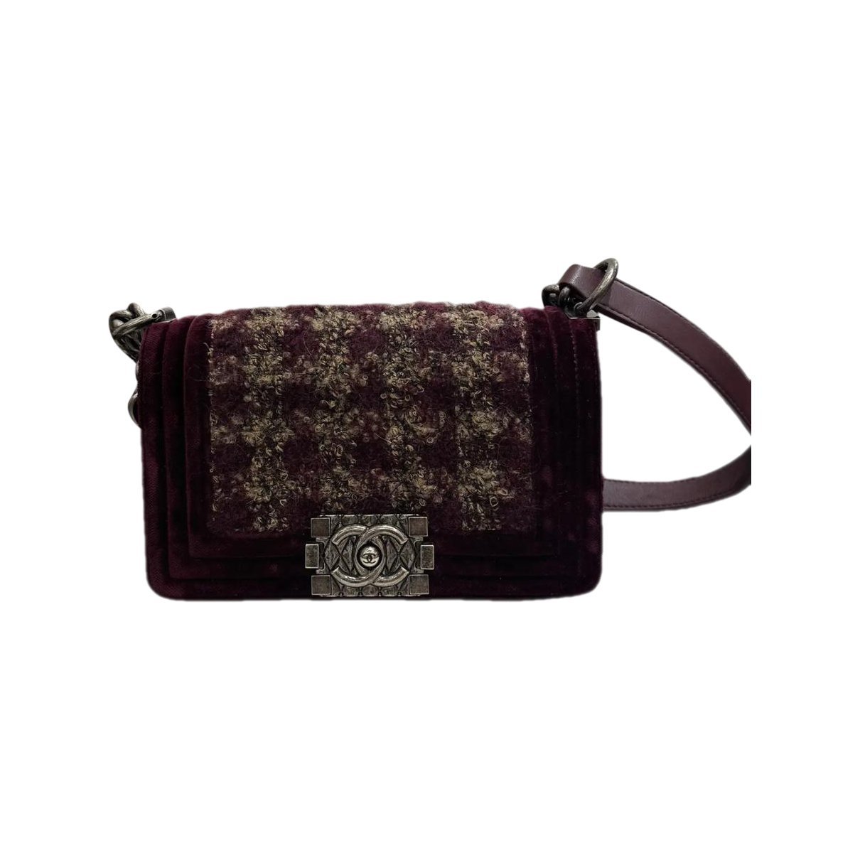 Chanel Boy tweed crossbody bag