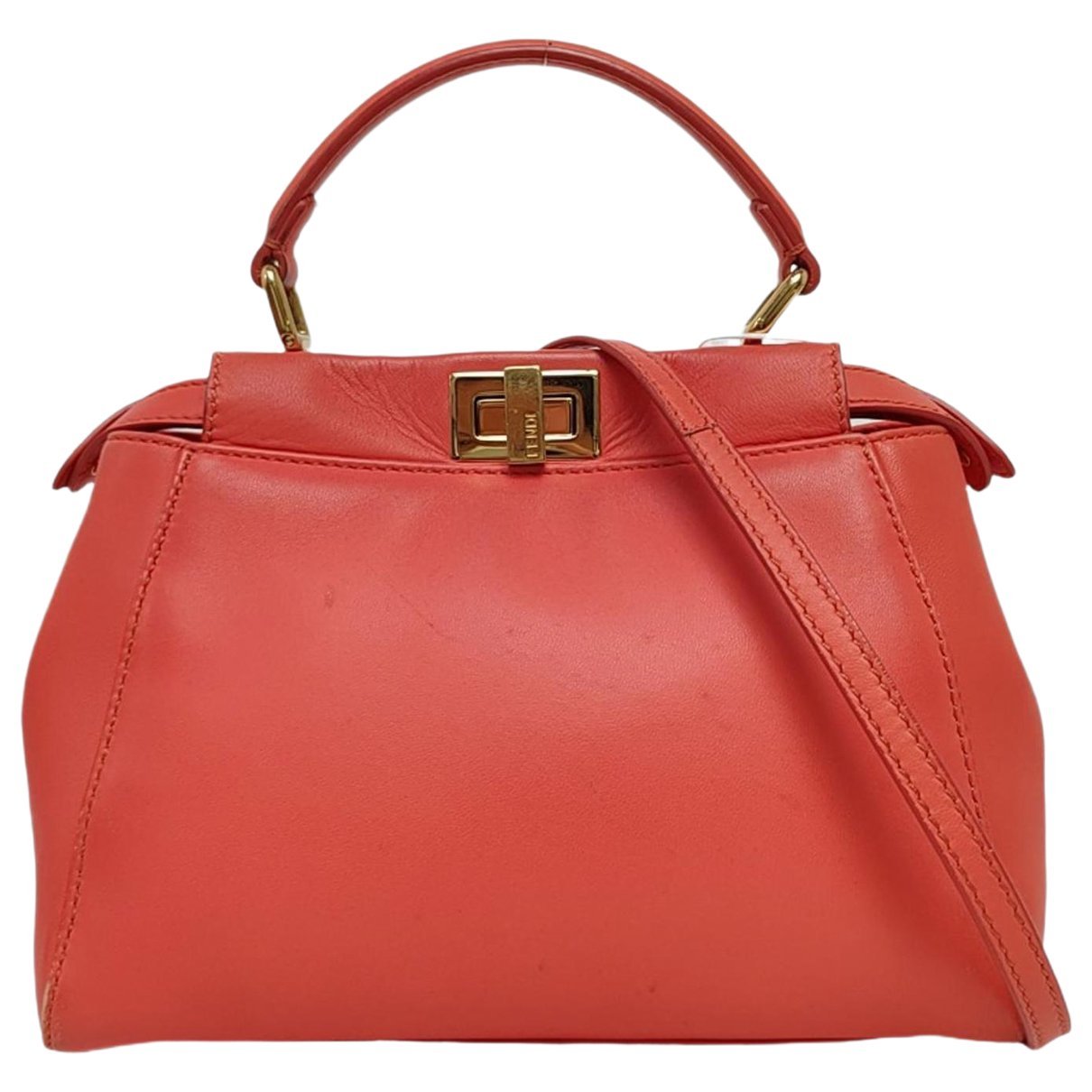 Peekaboo leather handbag