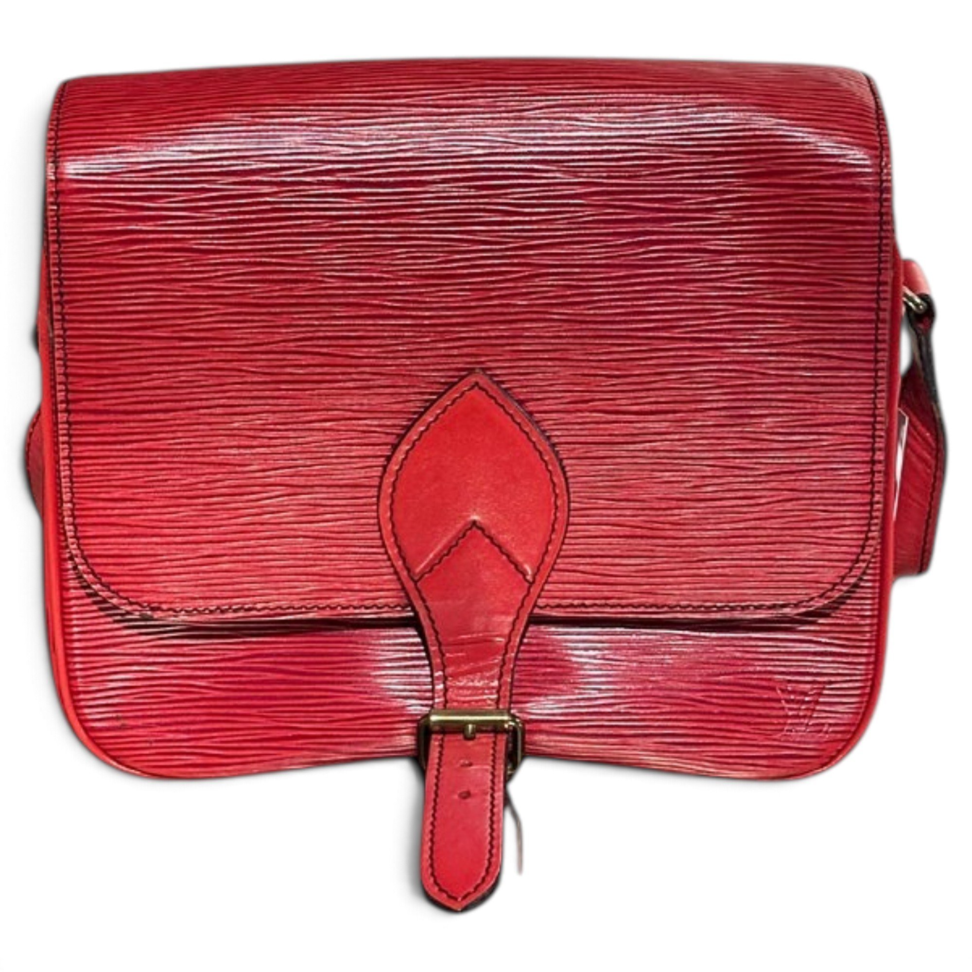 Cartouchière leather crossbody bag
