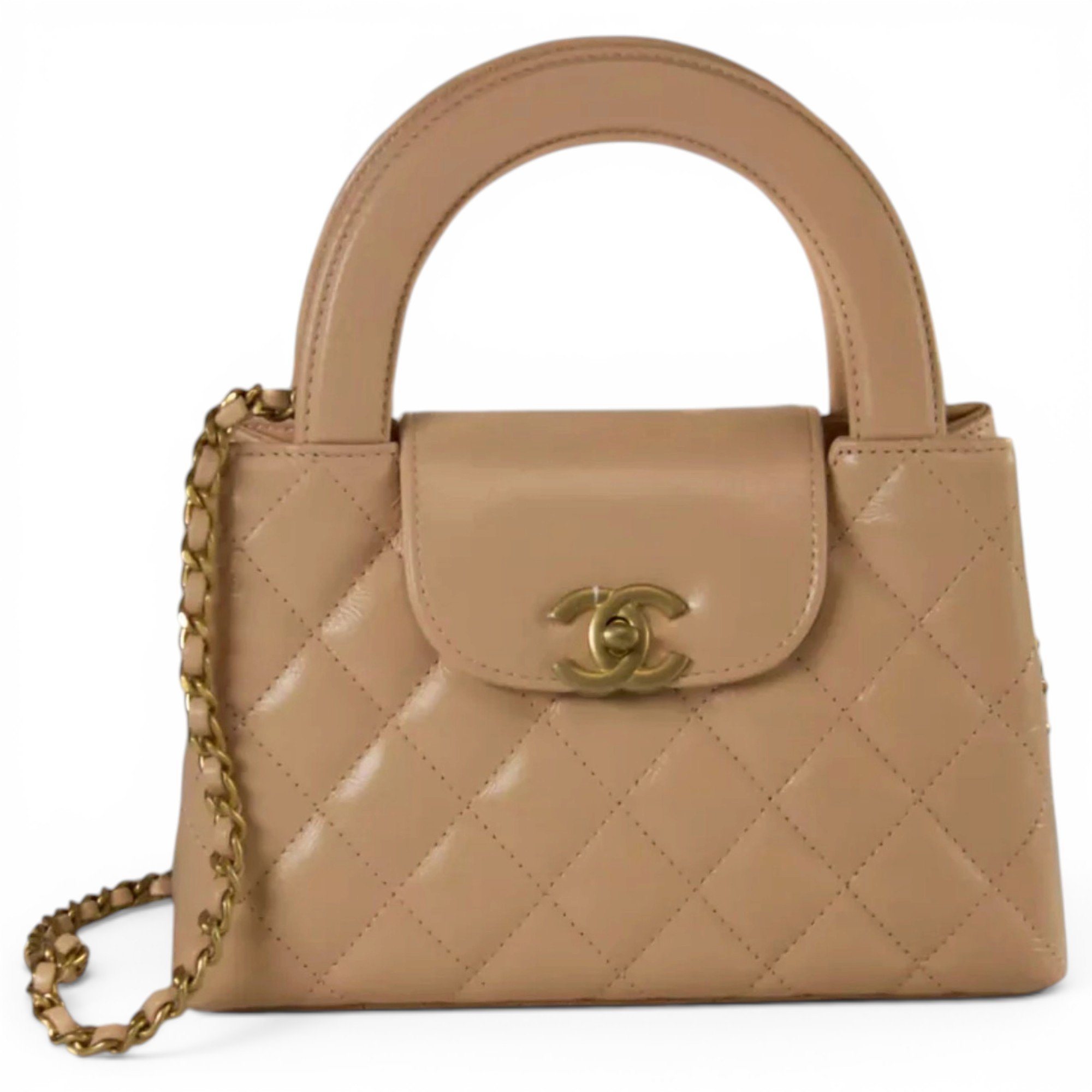Mini Shopping leather handbag
