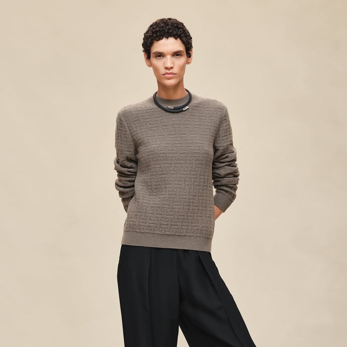 "H Voyage" Long-sleeve Sweater