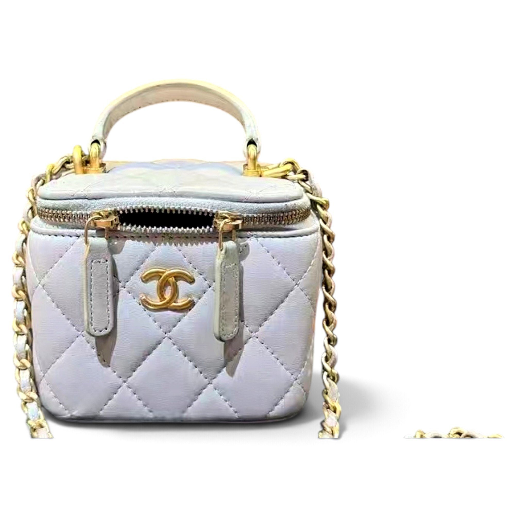 Trendy CC Vanity leather handbag