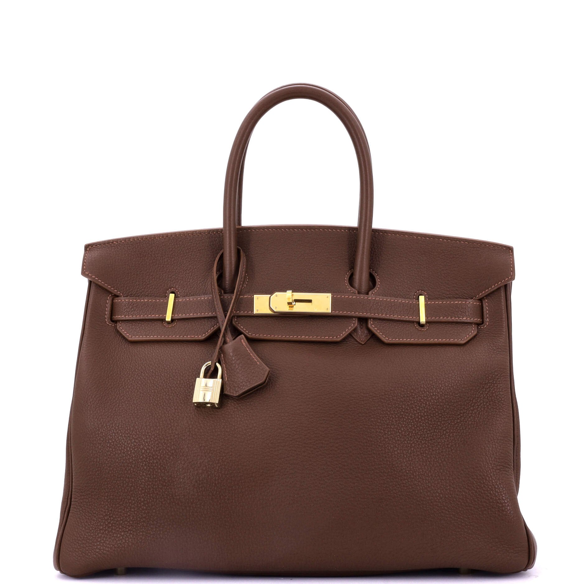 Hermes Birkin Handbag Marron D’Inde Togo with Gold Hardware 35