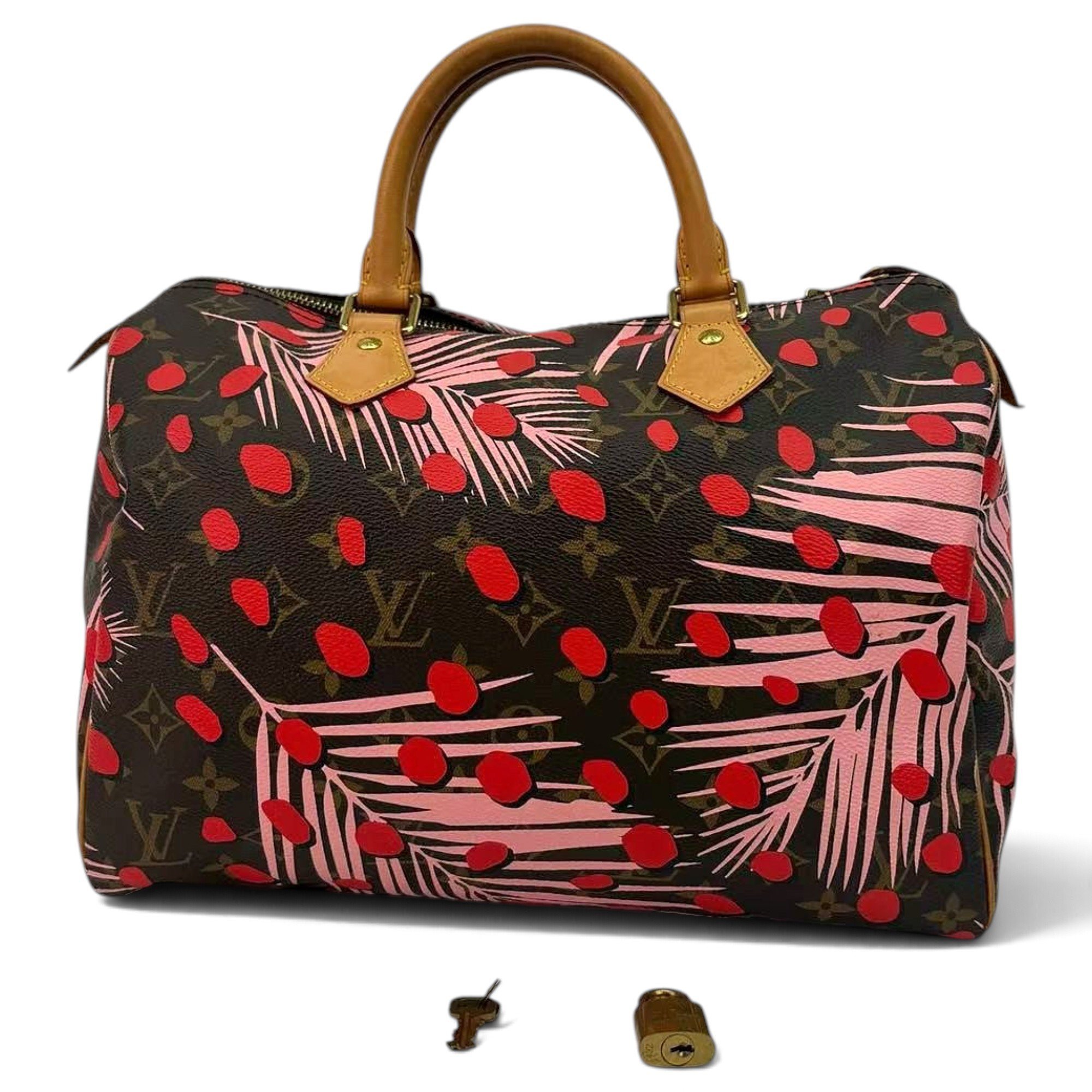 Speedy leather handbag