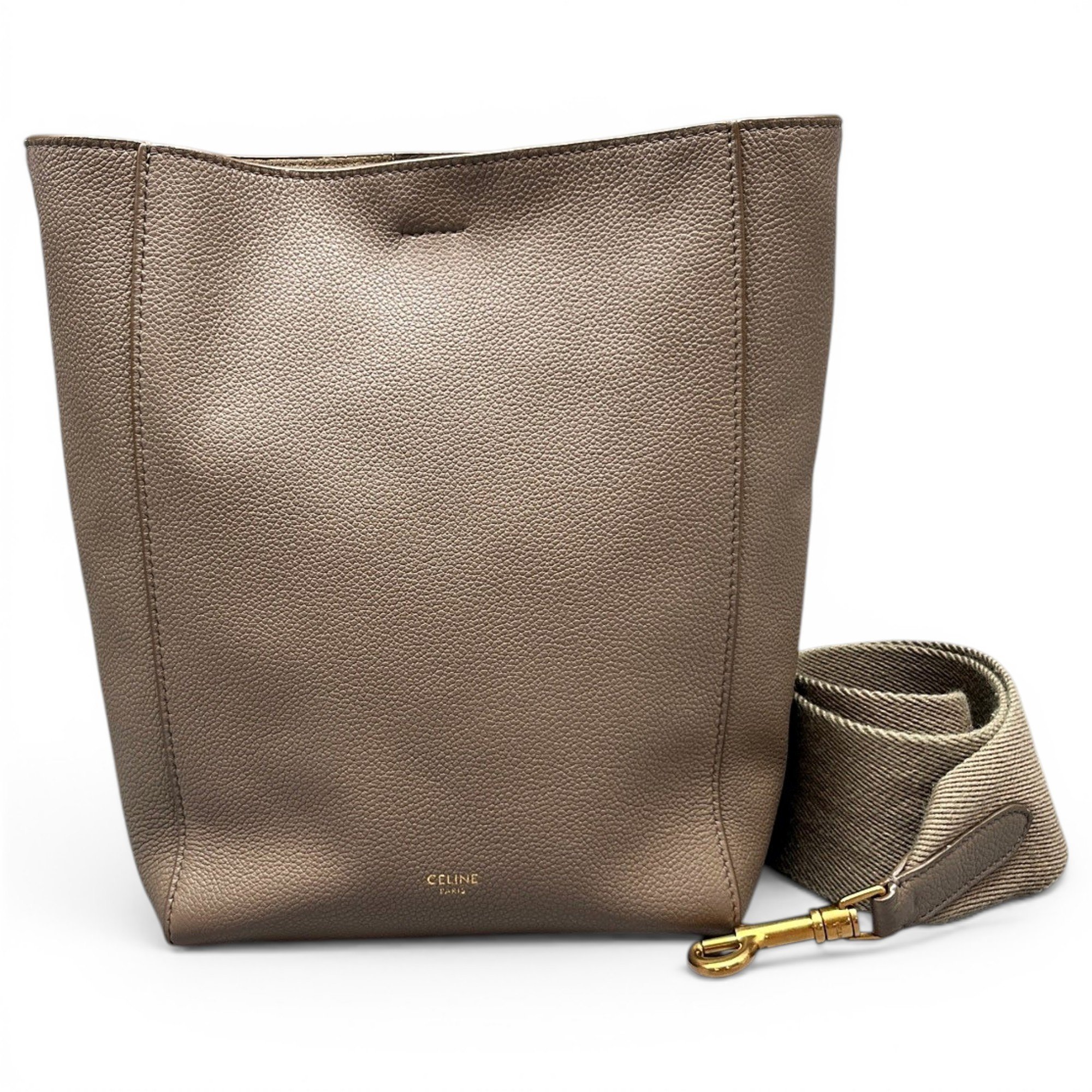 Seau Sangle leather handbag