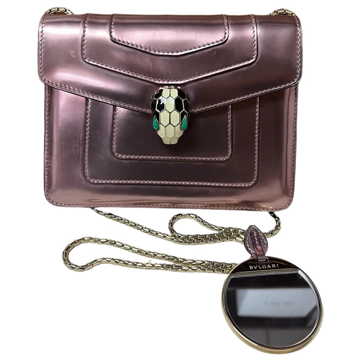 Serpenti leather handbag