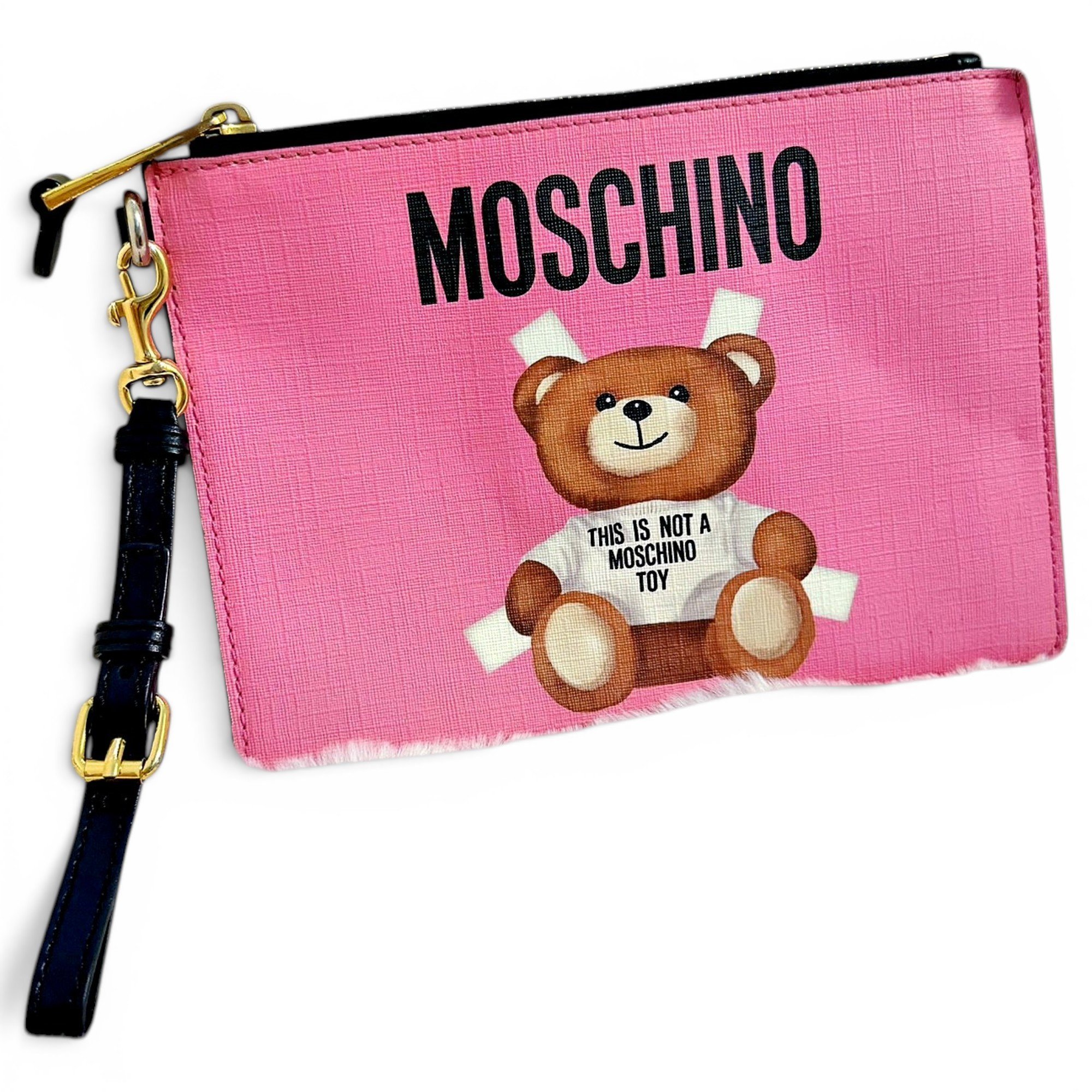 Moschino Leather clutch bag