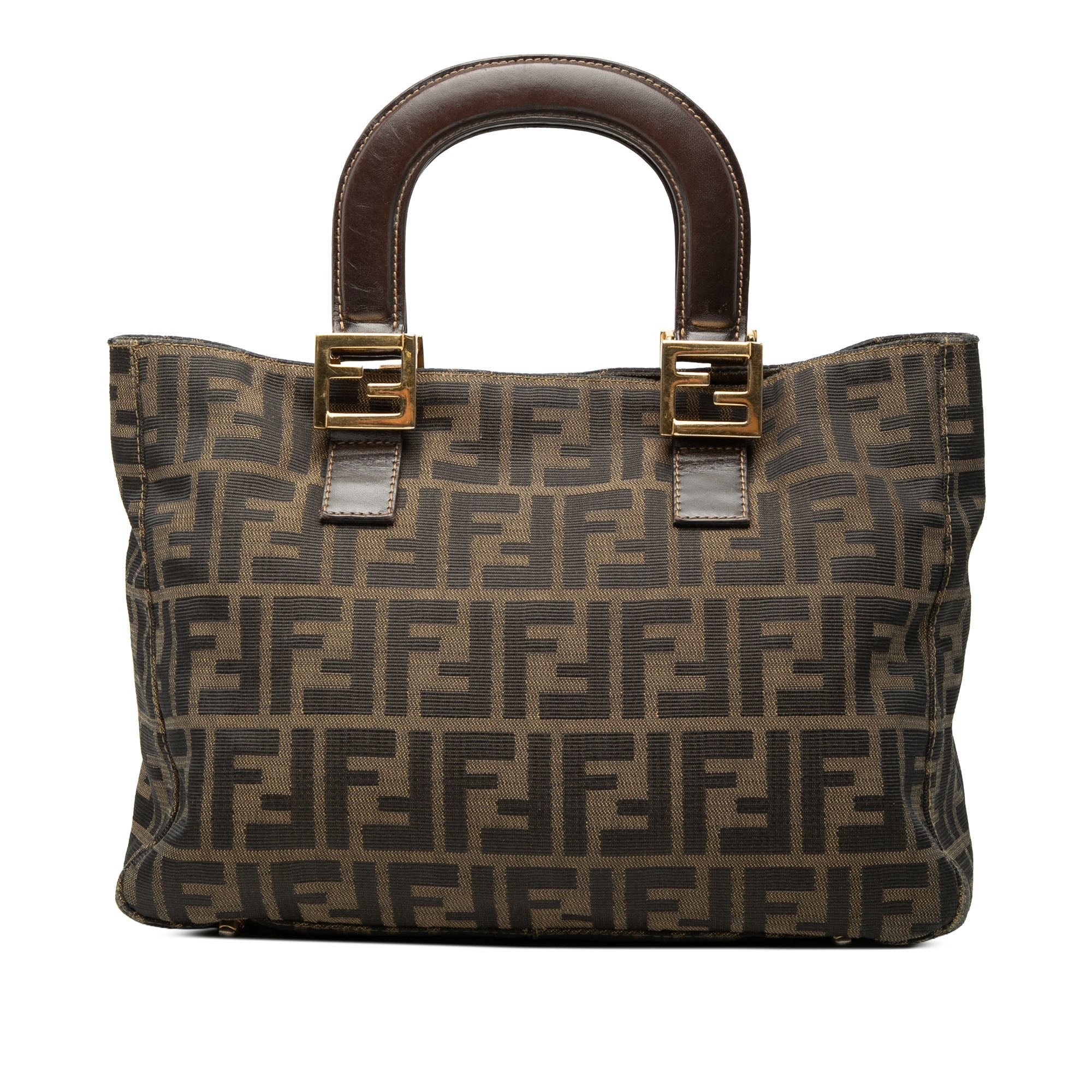 Pocket leather tote