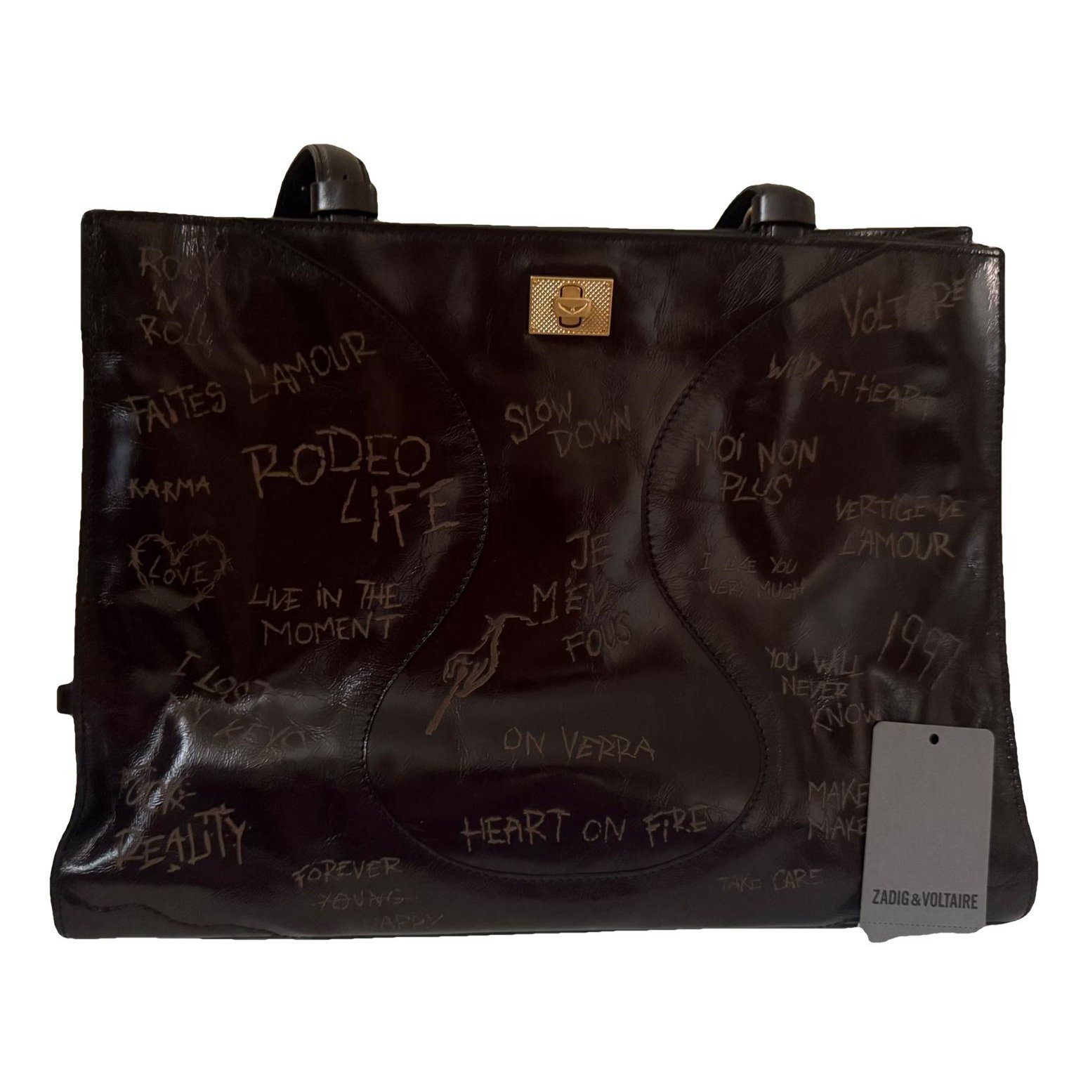 Patent leather handbag