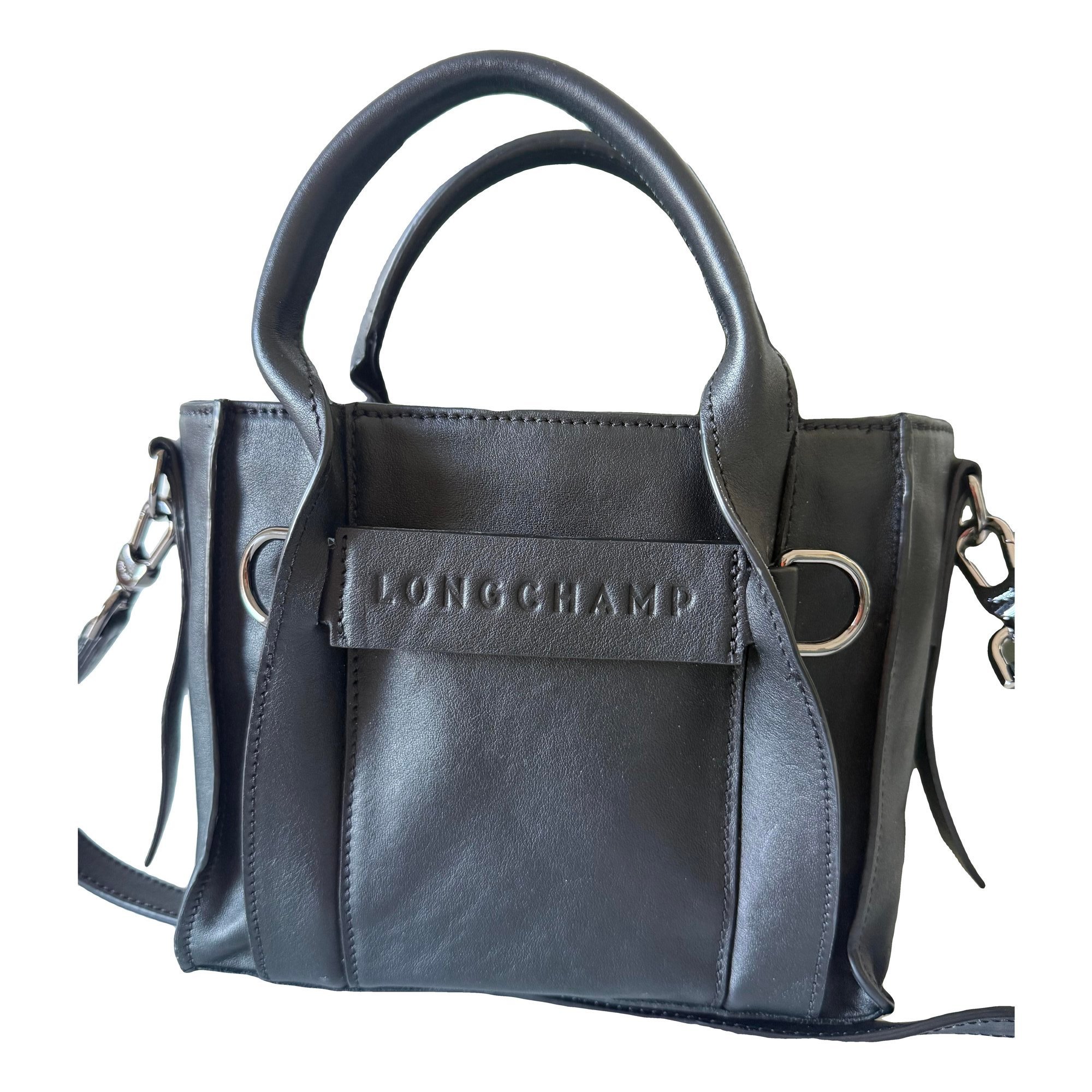 3D leather crossbody bag