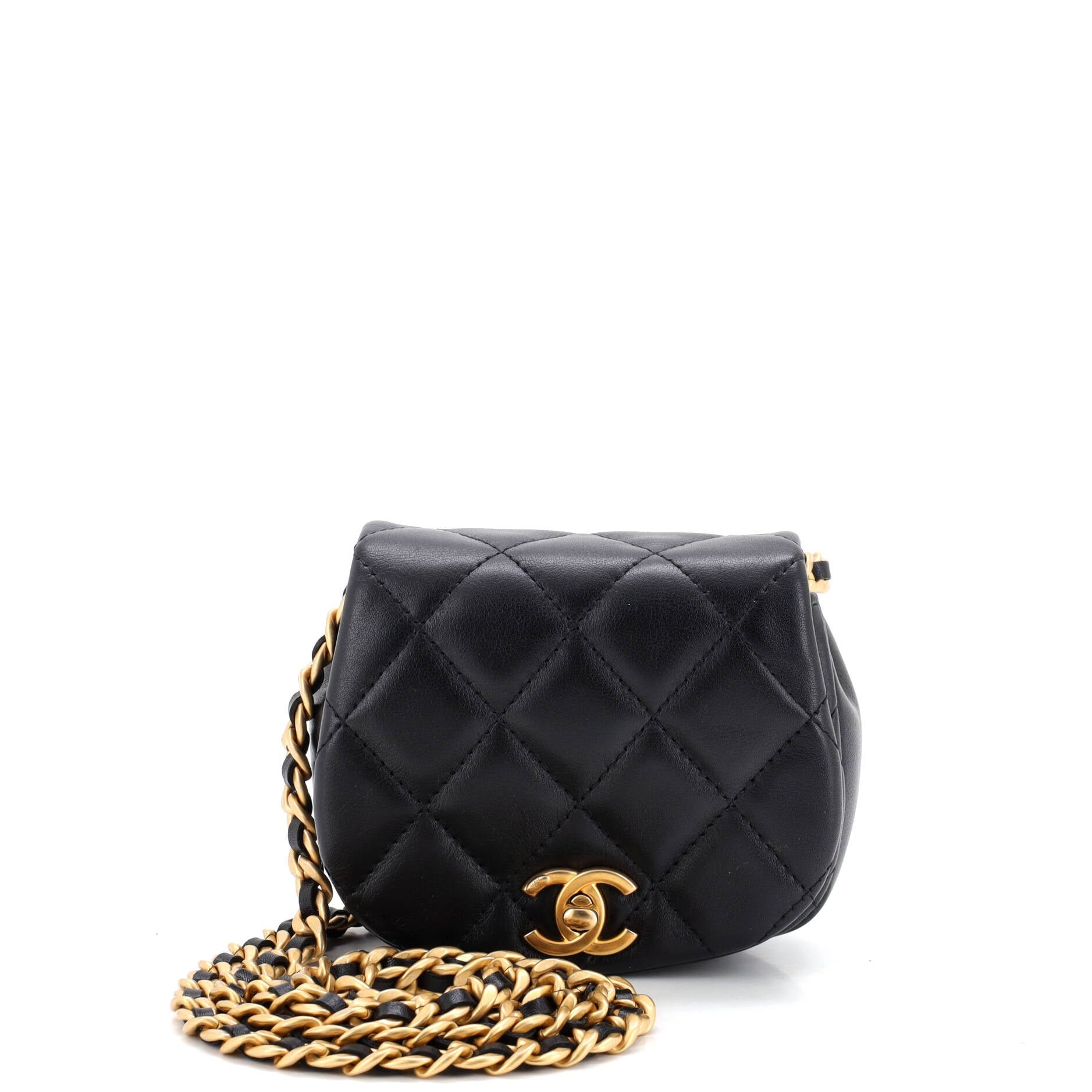Coco Mail Clutch with Chain Quilted Calfskin Mini
