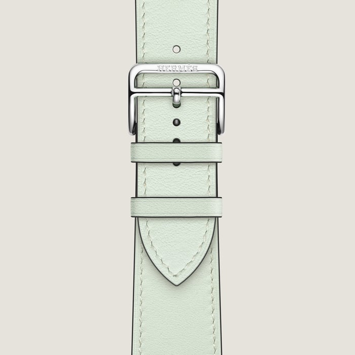 Vert Peppermint Band Apple Watch Hermès Single Tour 46 MM