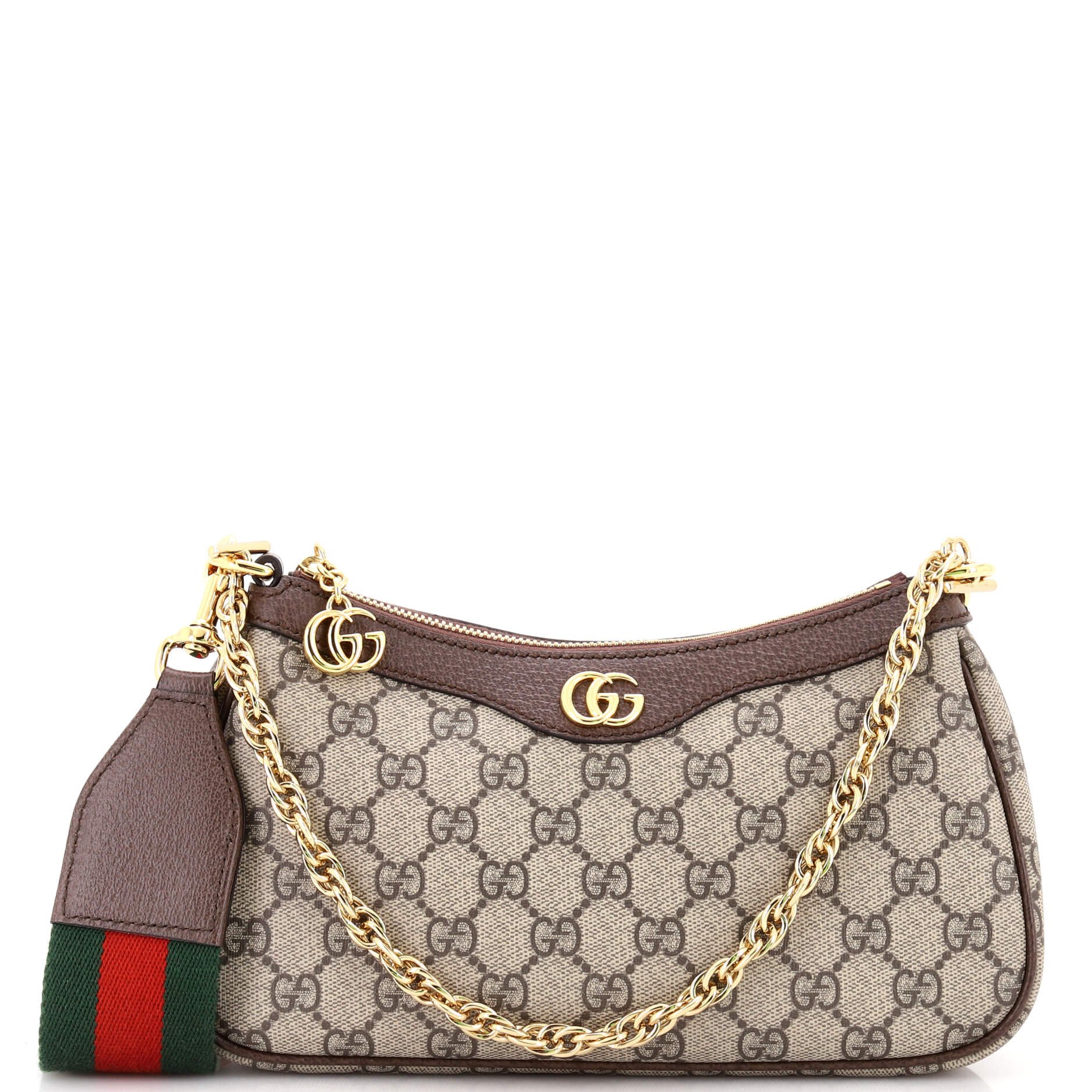 Ophidia Charm Shoulder Bag GG Coated Canvas Small
