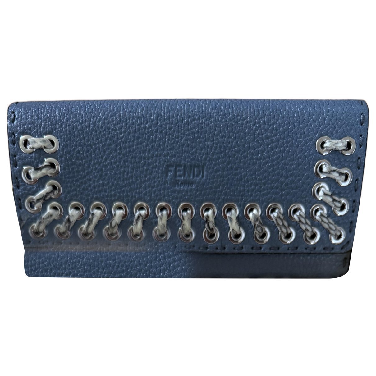 Leather clutch bag