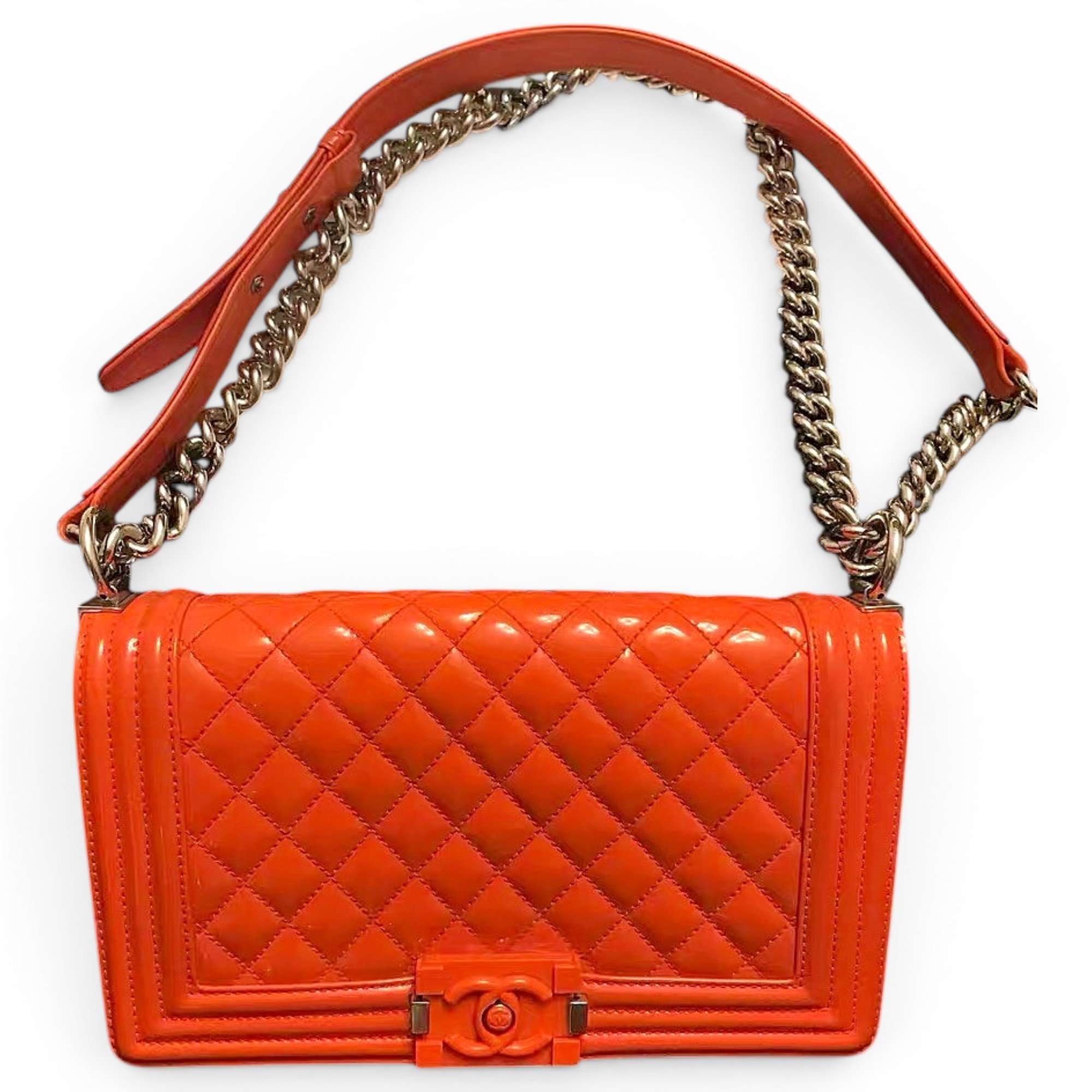 Boy patent leather crossbody bag