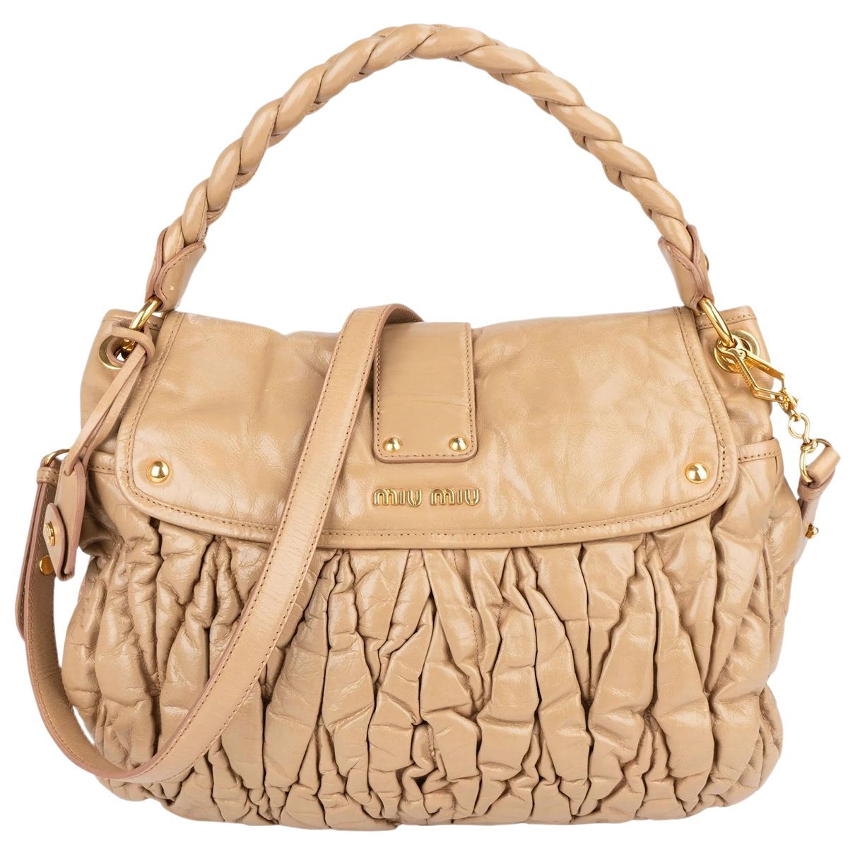 Matelassé leather handbag