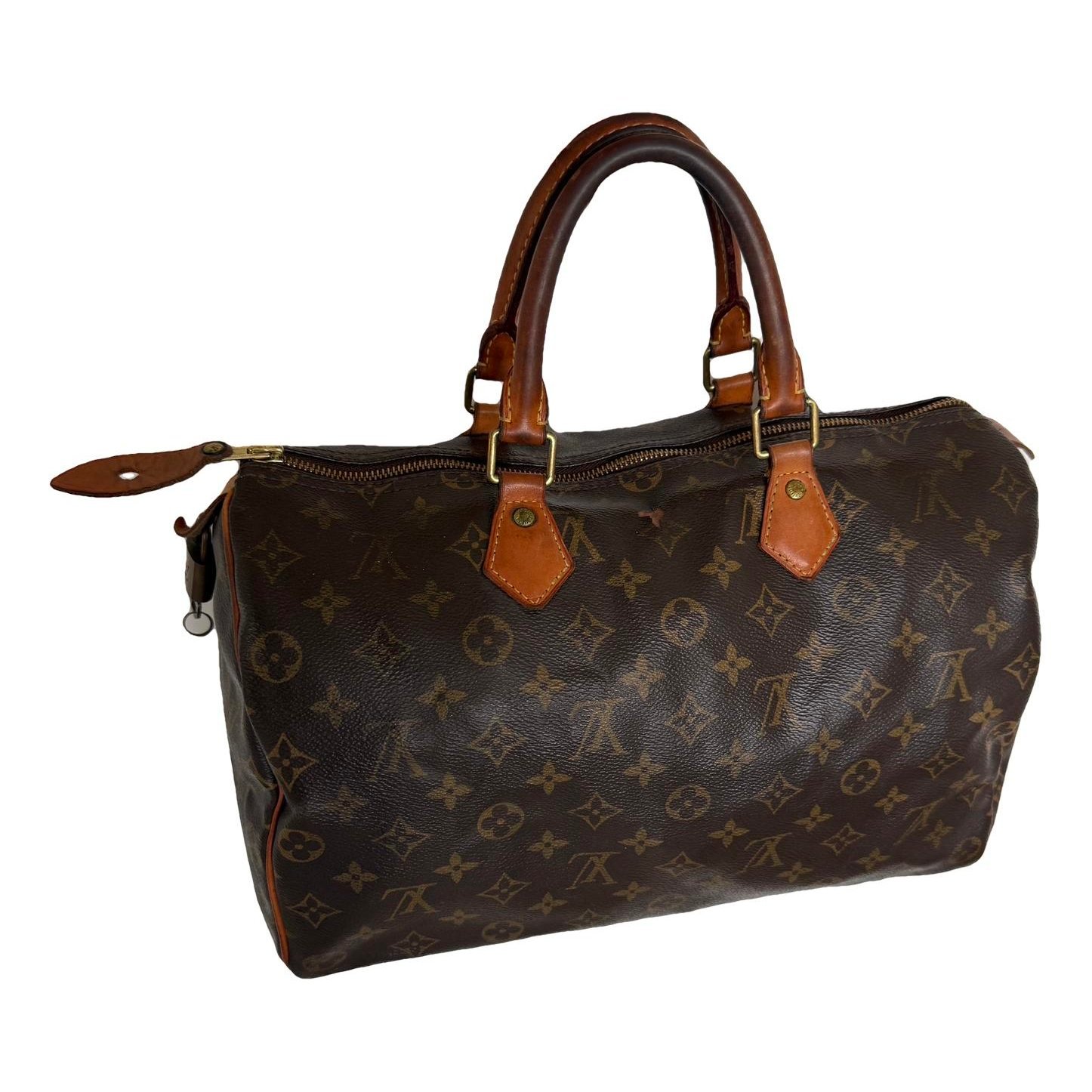Speedy leather handbag