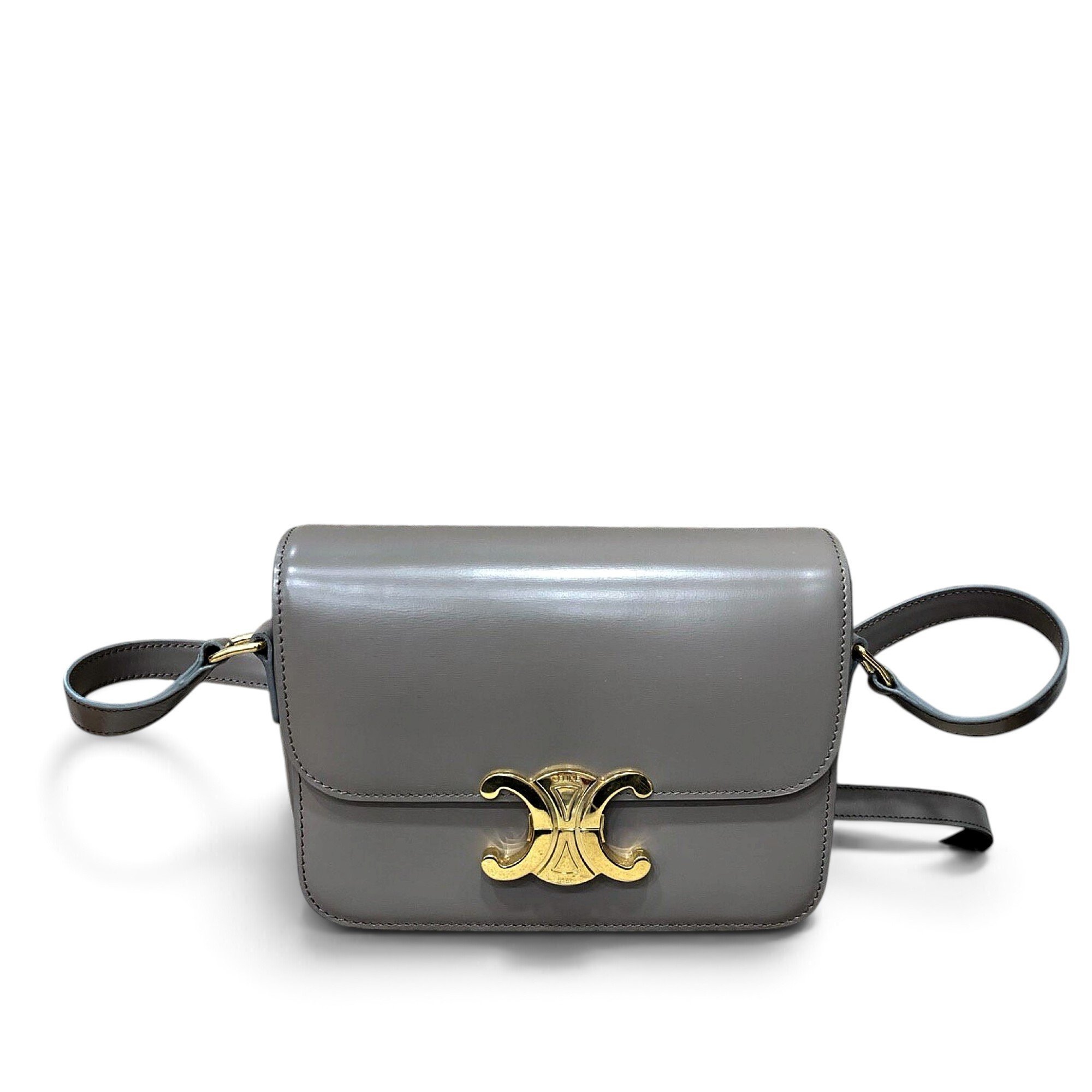 Triomphe leather handbag