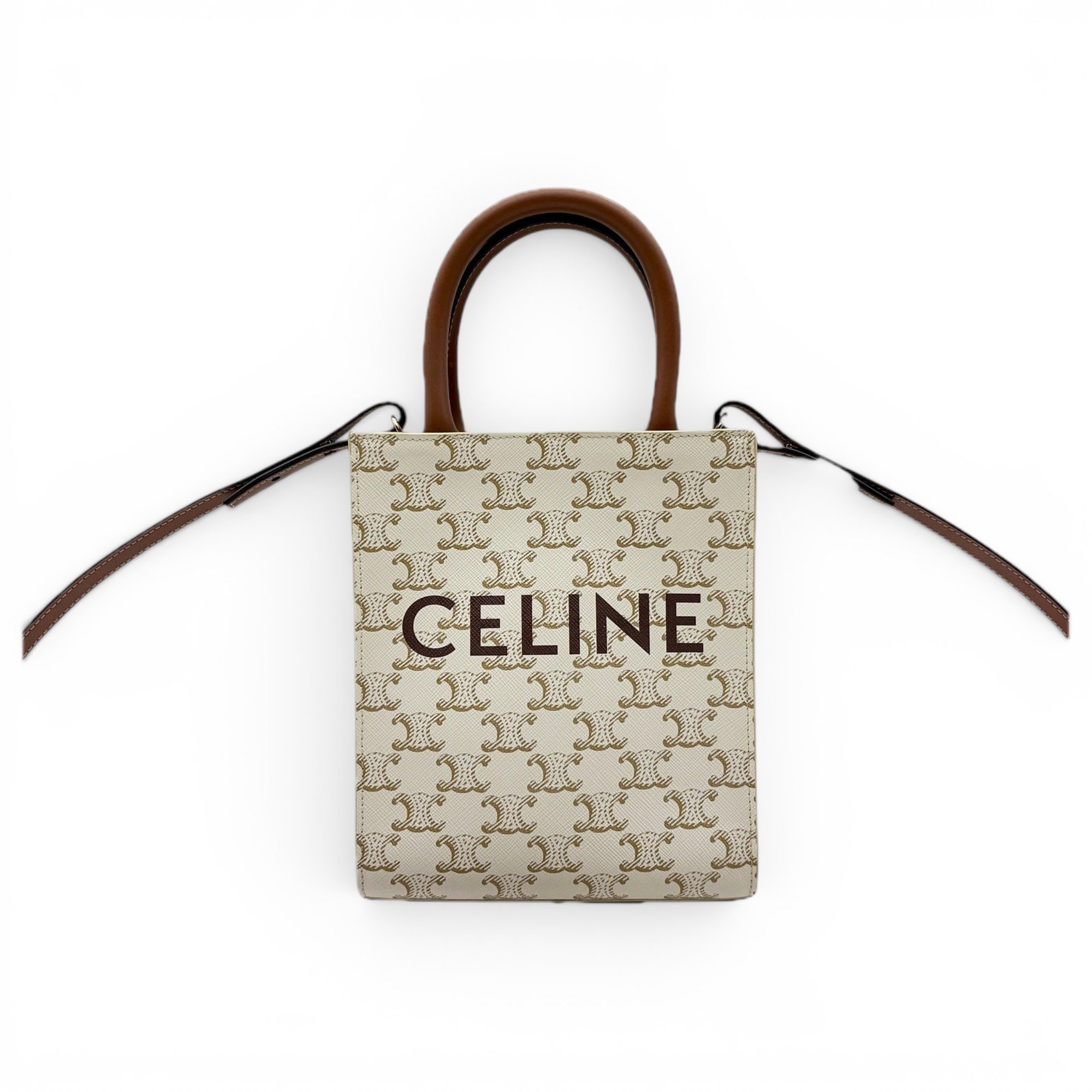 Cabas Vertical leather handbag