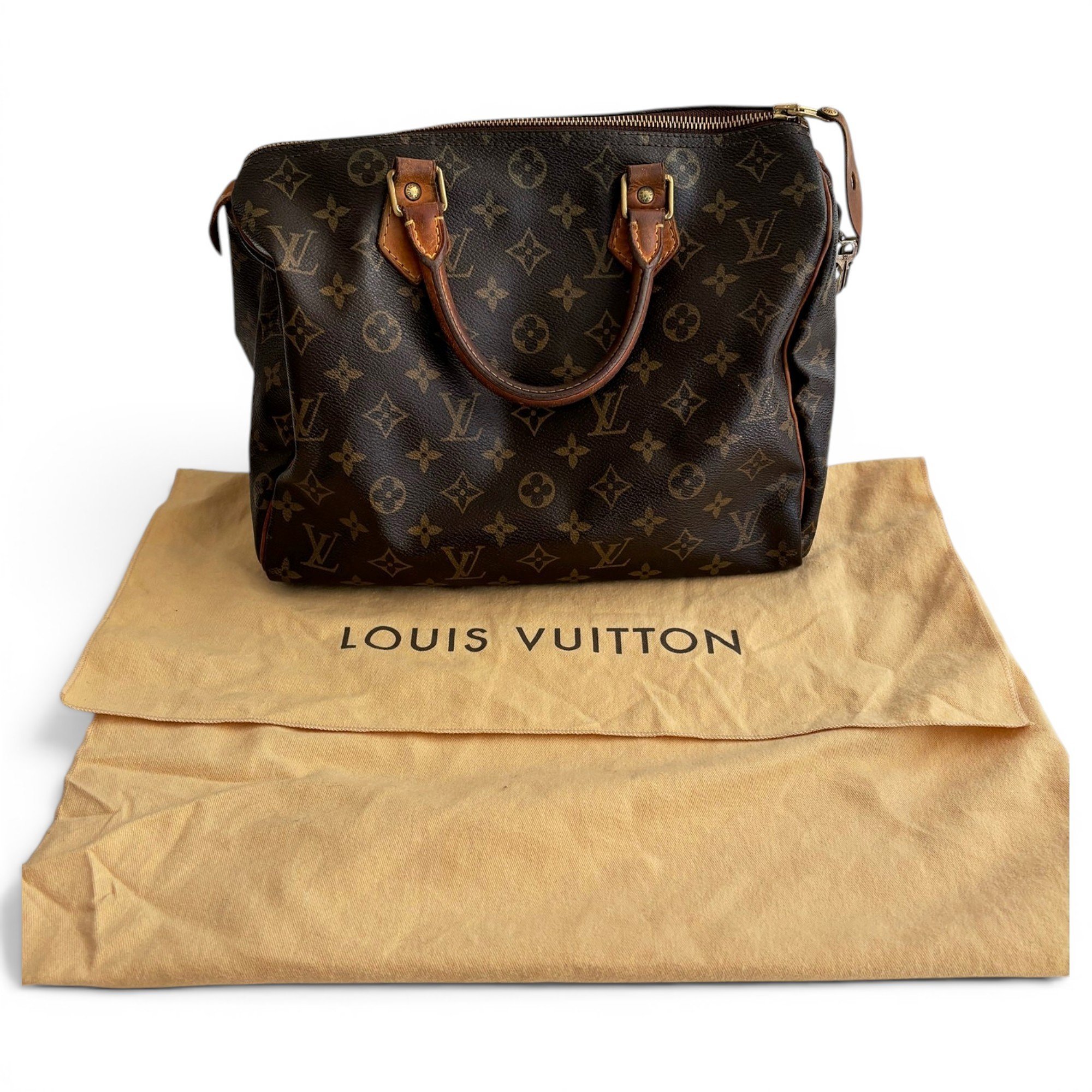 Speedy leather handbag
