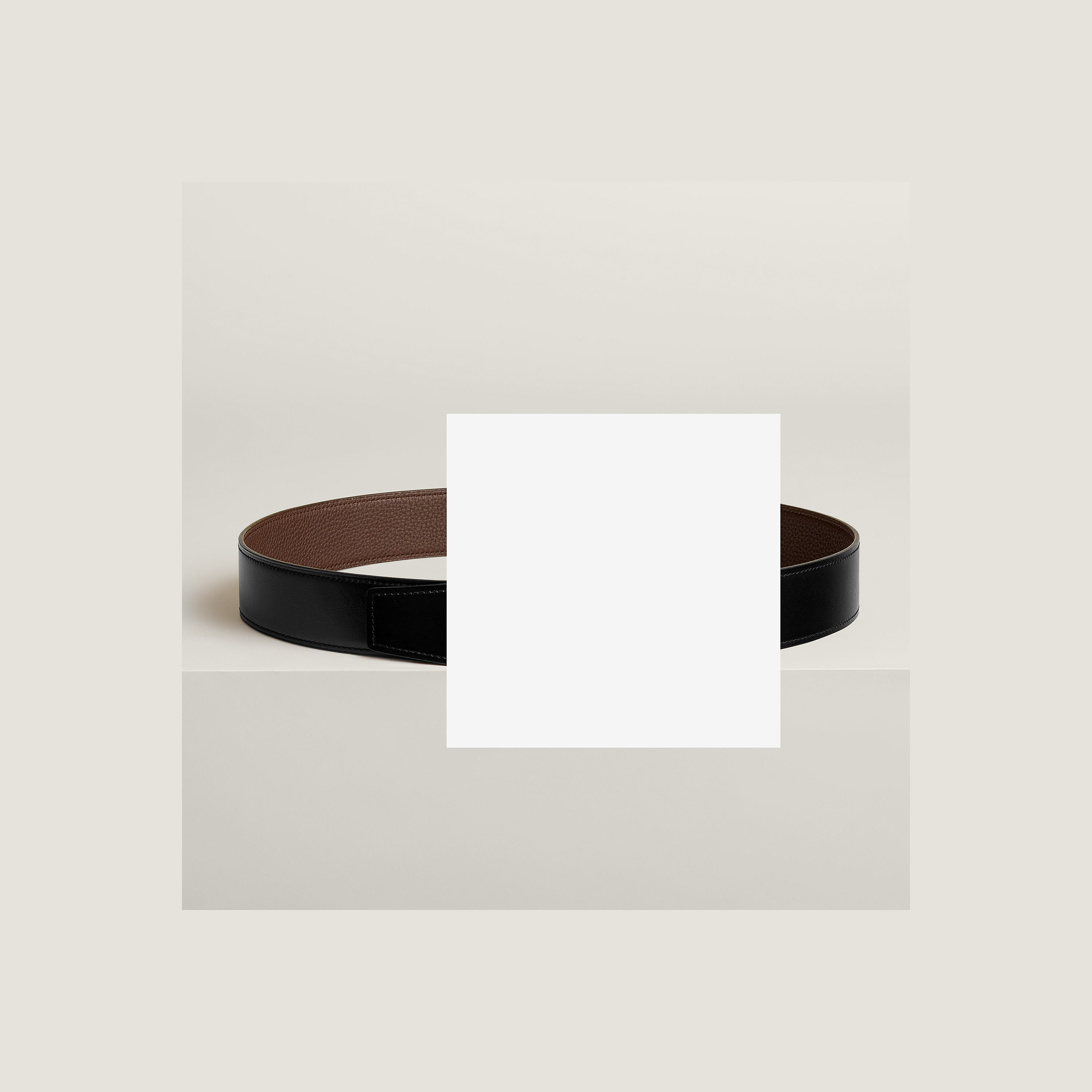Constance belt buckle & Reversible leather strap 38 mm