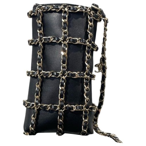 Vanity leather handbag