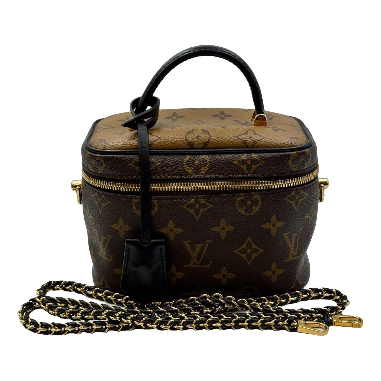 Vanity leather handbag