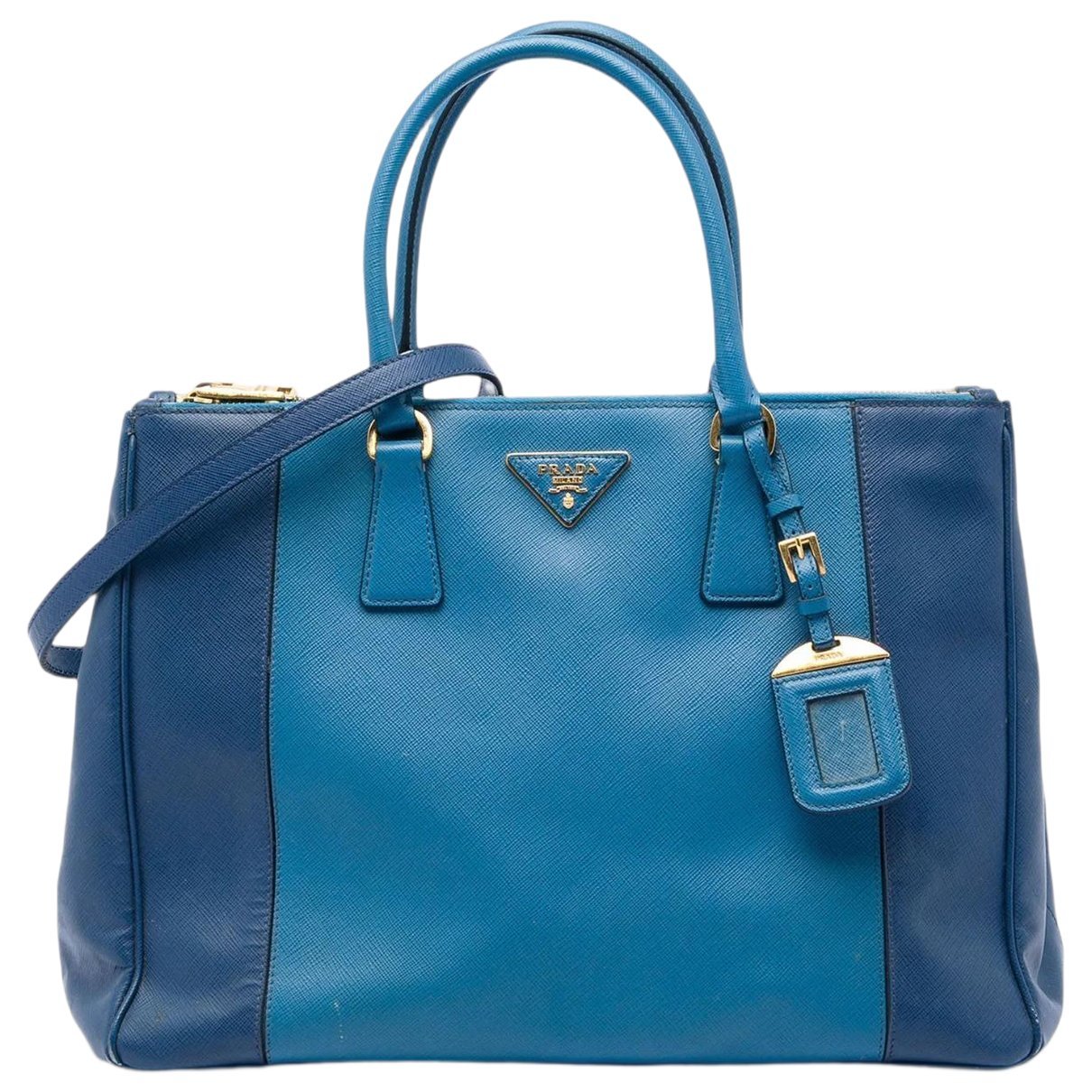 Double leather satchel