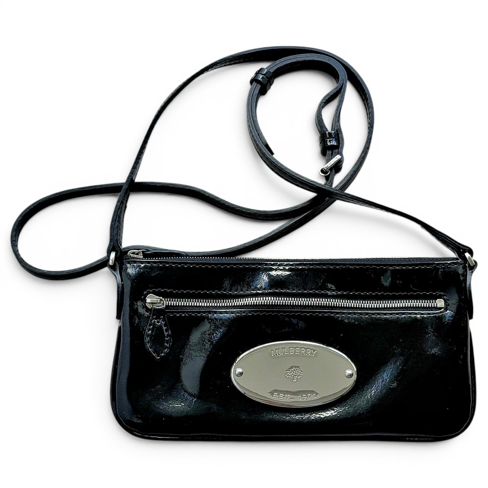 Daria patent leather crossbody bag