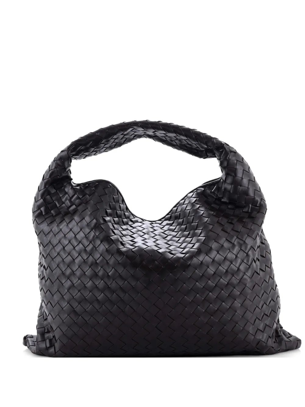 Hop Intrecciato Leather Large hobo bag
