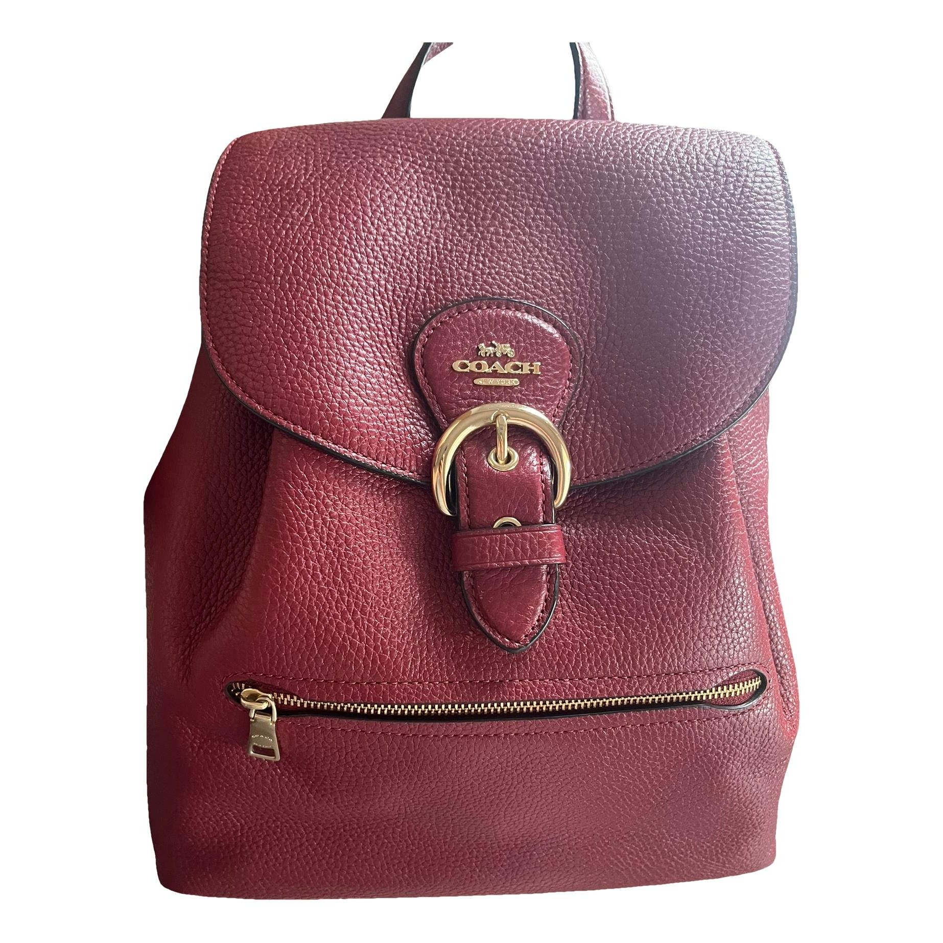 Leather backpack