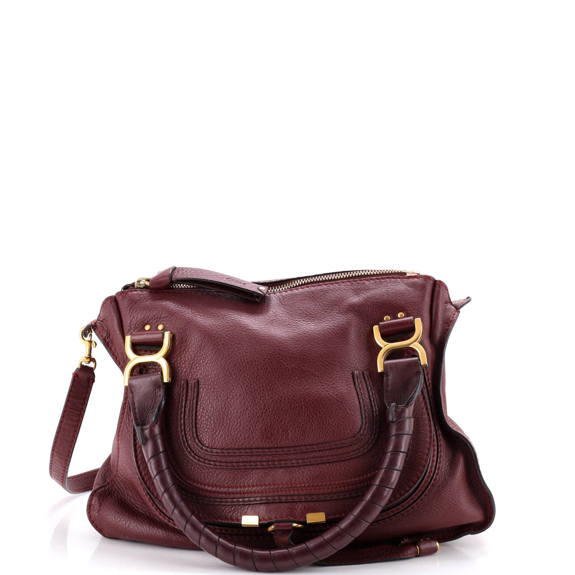 Marcie Satchel Leather Medium