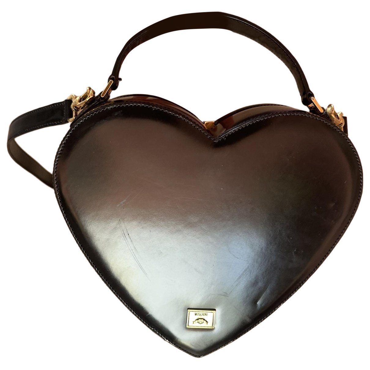 Patent leather handbag