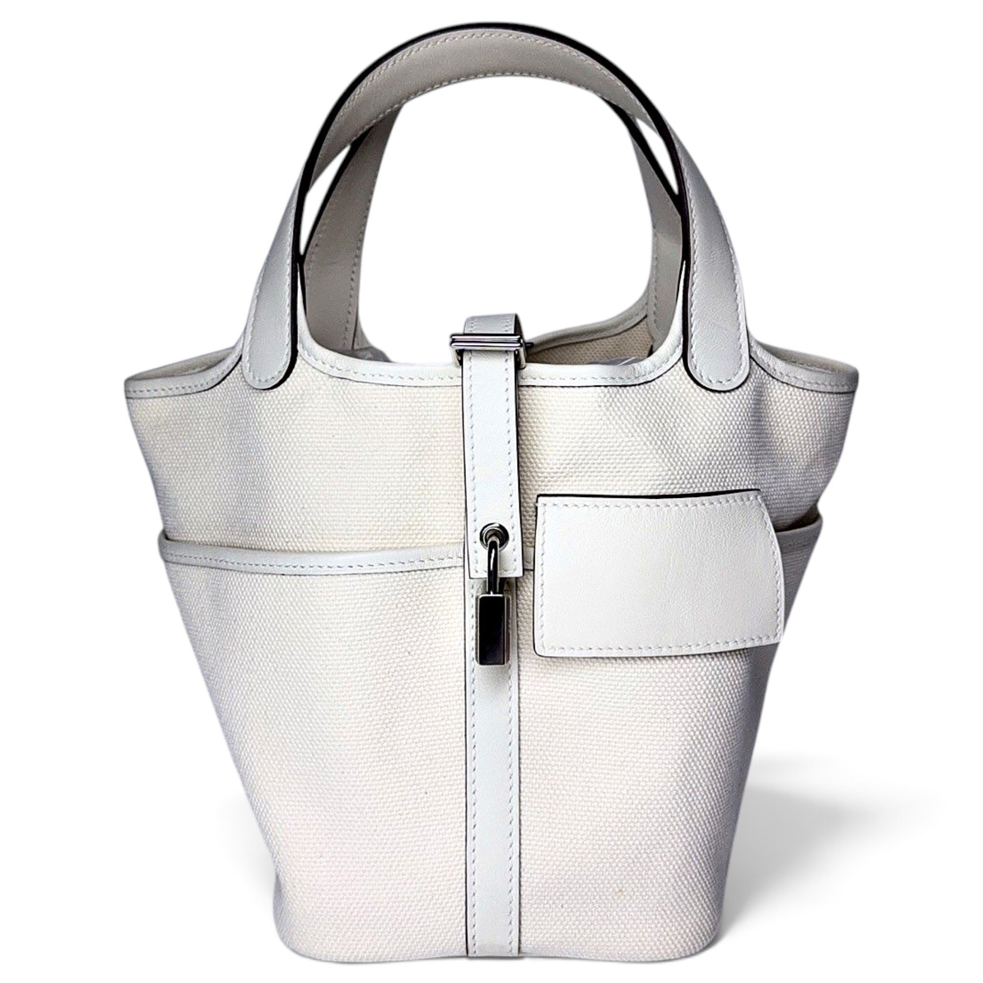 Picotin leather tote
