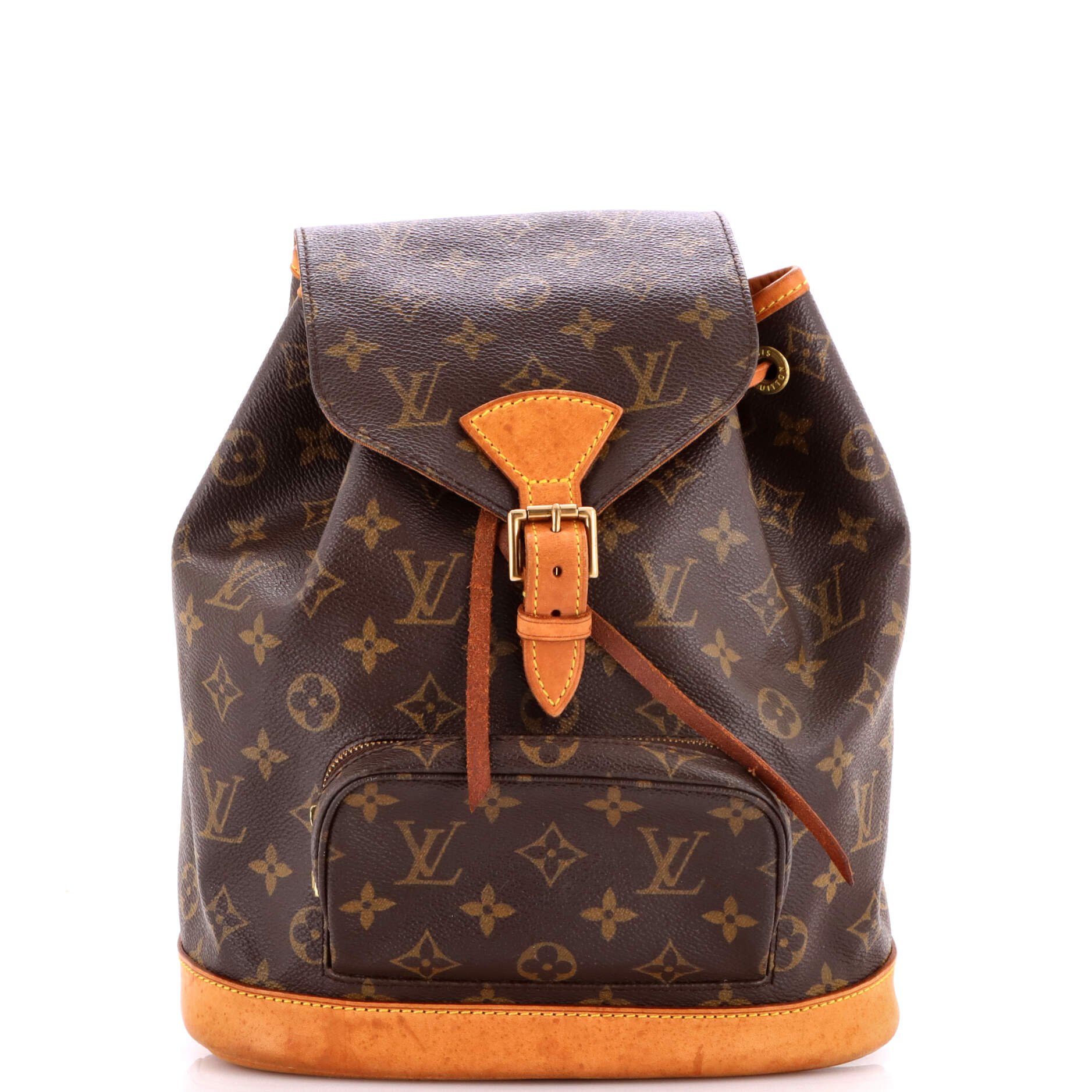 Louis Vuitton Vintage Montsouris Backpack Monogram Canvas MM