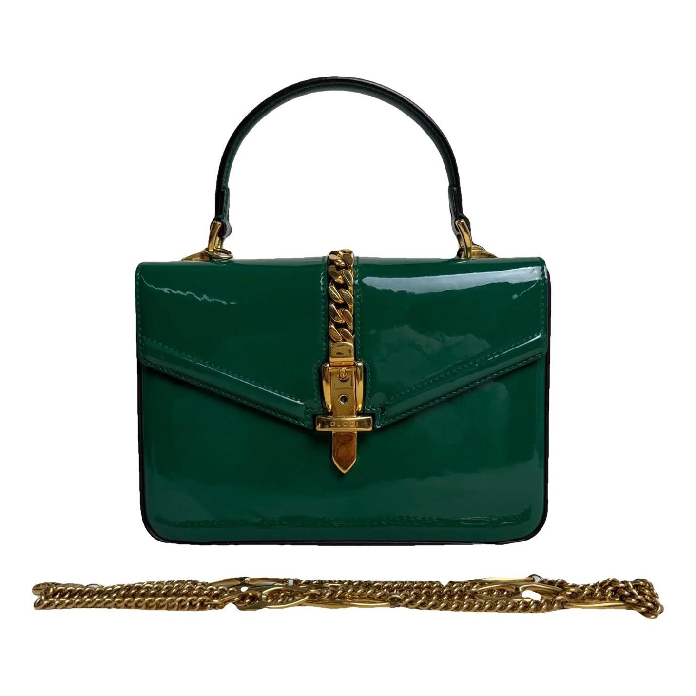 Sylvie 1969 patent leather handbag